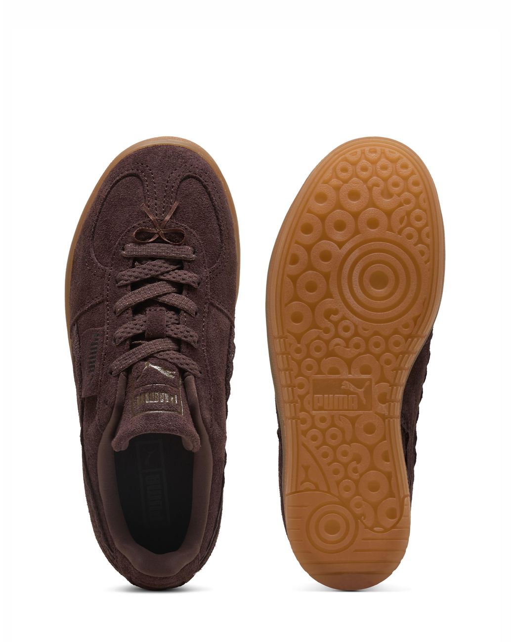 PUMA Brown Palermo Elevata Suede Trainers