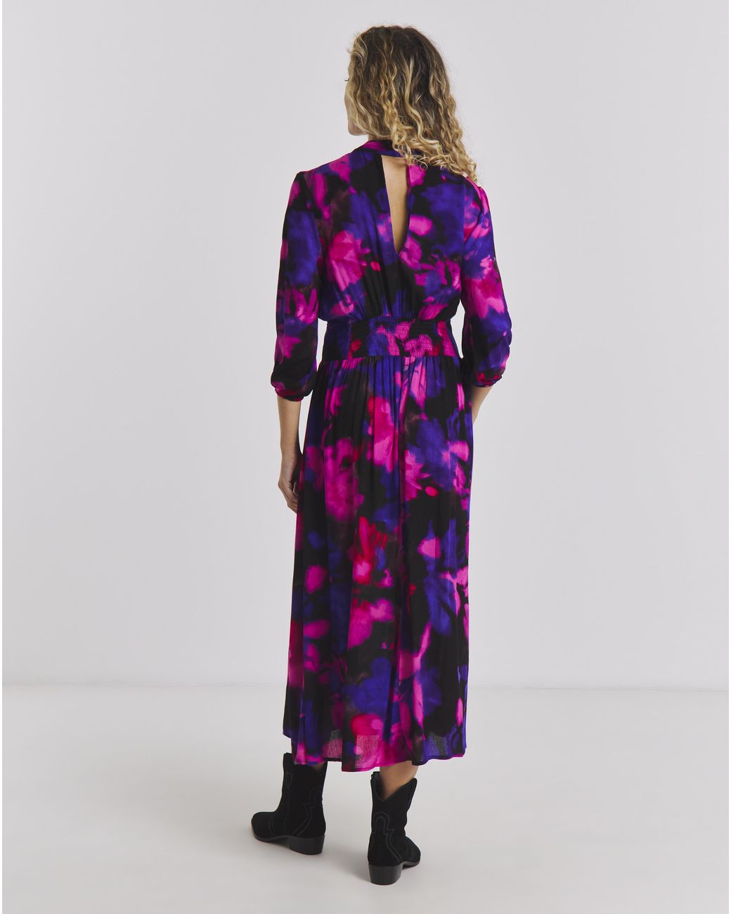 Joe Browns Purple Emelda Printed Maxi Dress