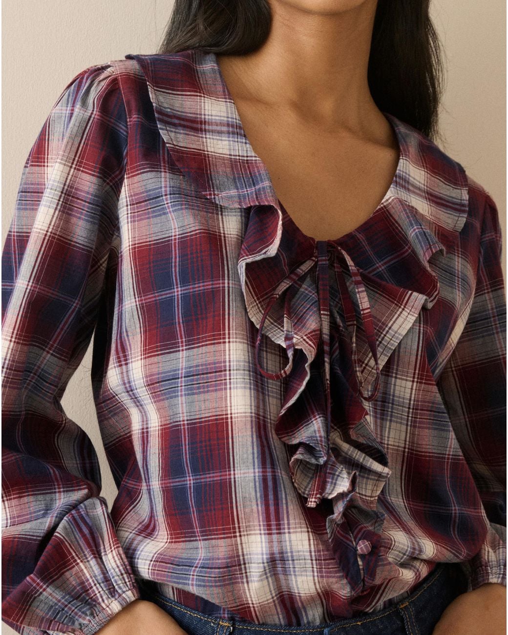Nobody's Child Brown Whitney Blouse