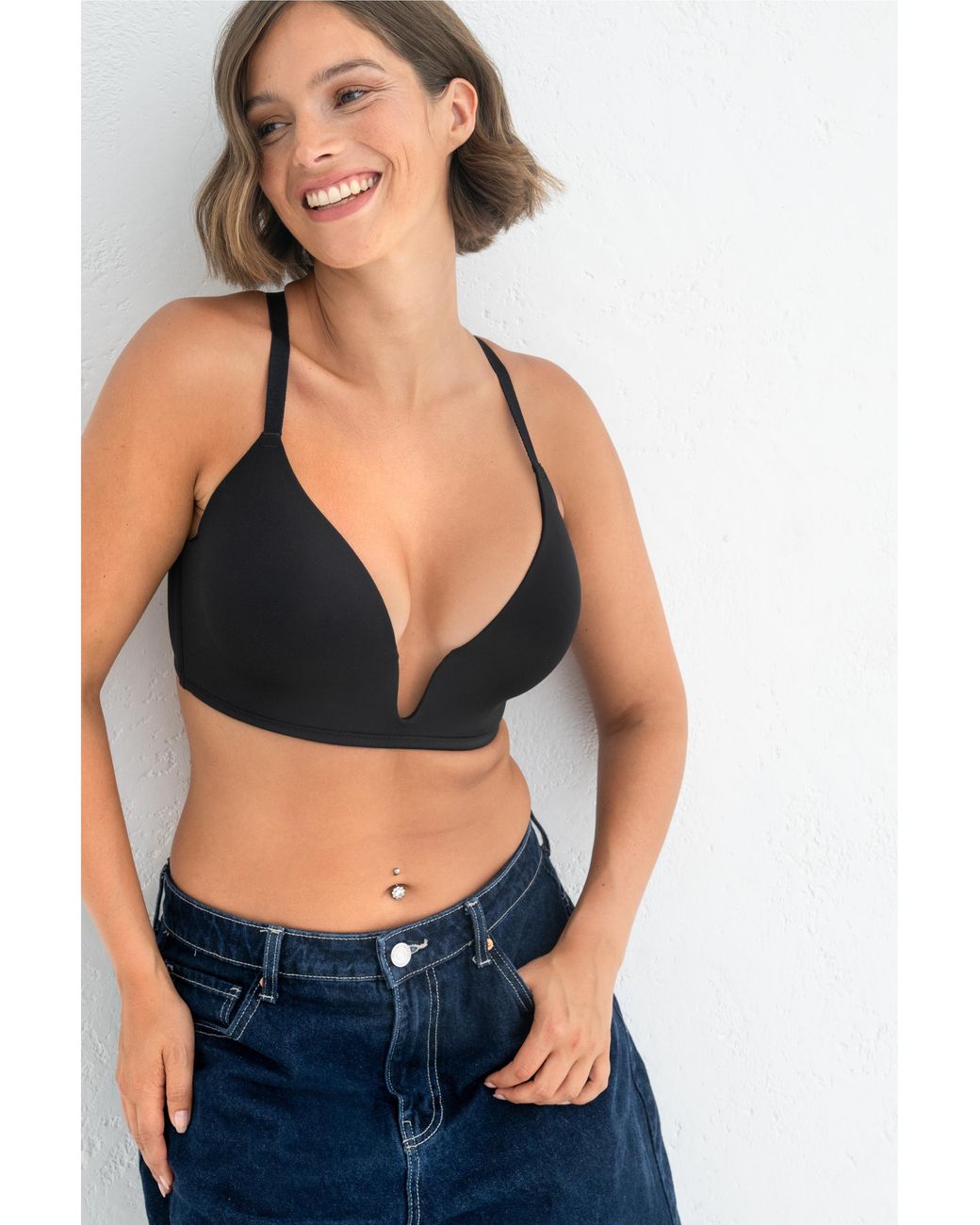 Pour Moi Blue Definitions Push-Up Bra
