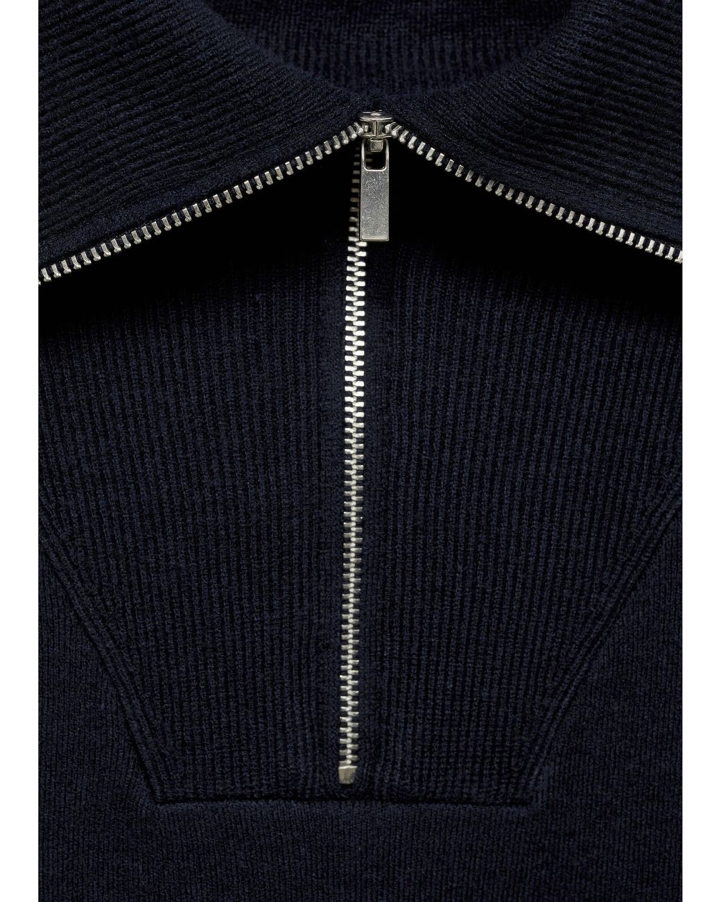 Mango Blue Latitas Zip Up Sweater