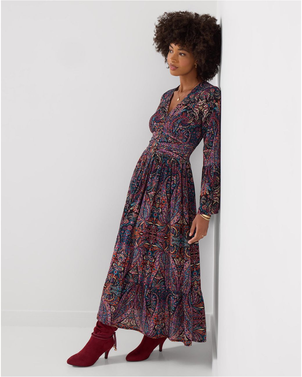Joe Browns Purple Petite Paisley Maxi Dress