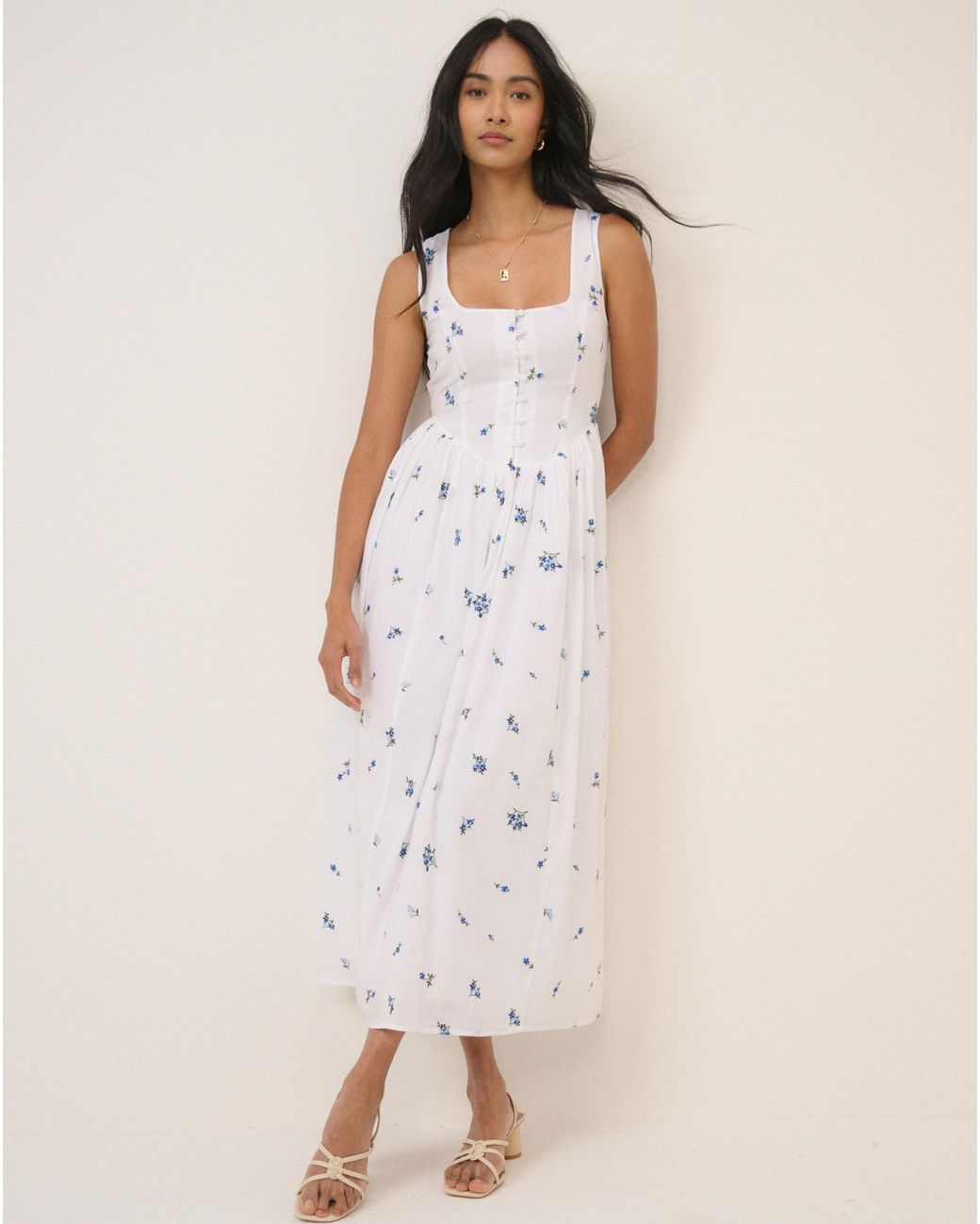 Nobody's Child Natural Nc Cora Midi Dress