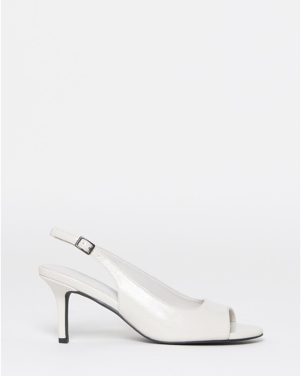 Simply Be Natural Peep Toe Heels Extra Wide Fit