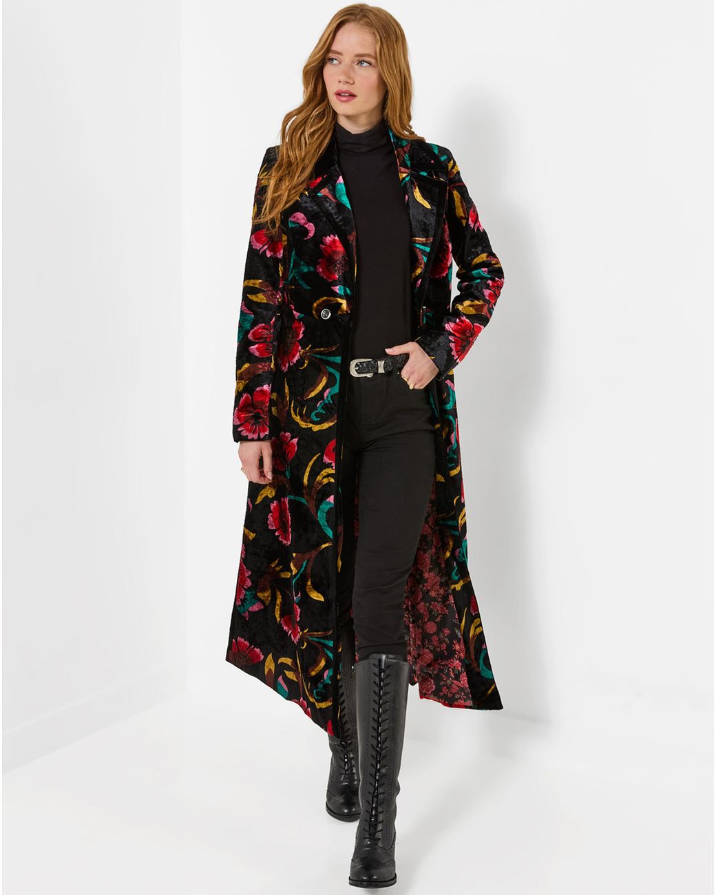 Joe Browns Multicolor Boutique Velvet Coat