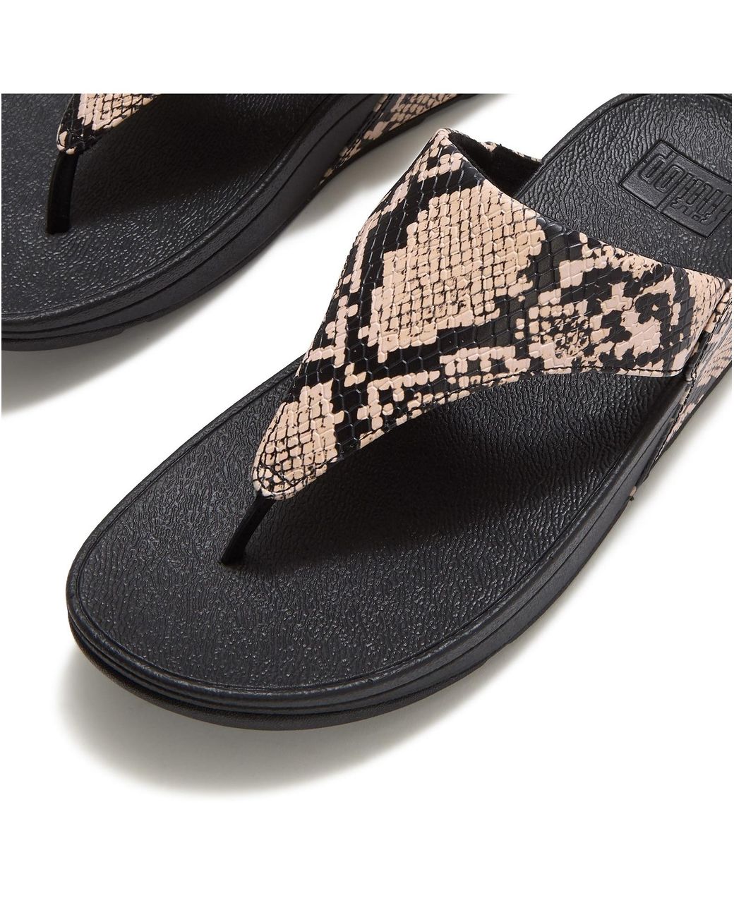 Fitflop Black Lulu Toe Post Sandal