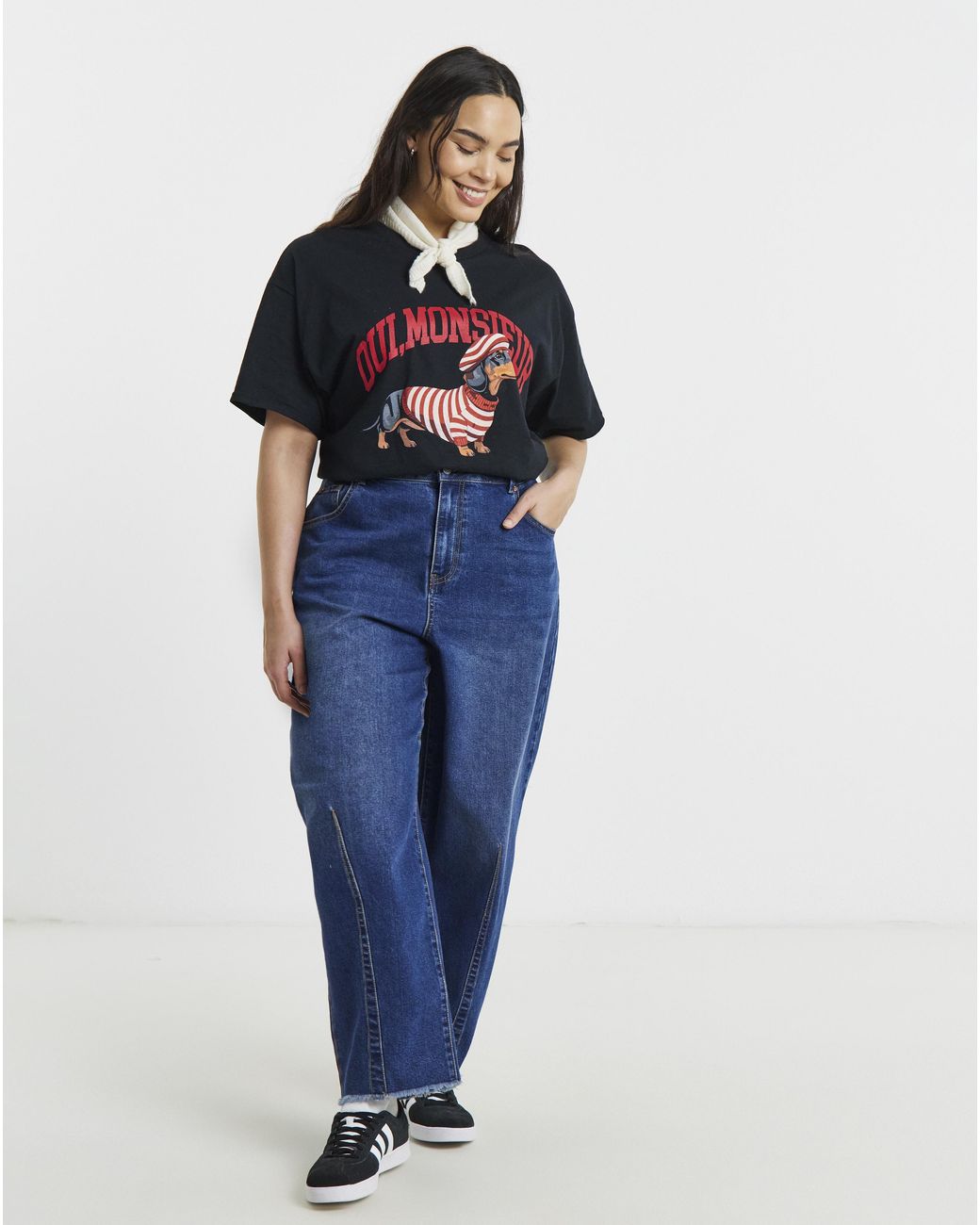 Simply Be Blue Dog Graphic Tee