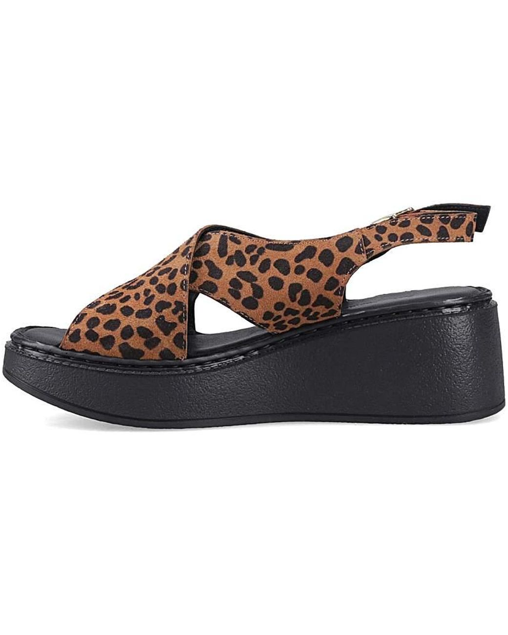 Hush Puppies Brown Bex Wedge Sandal