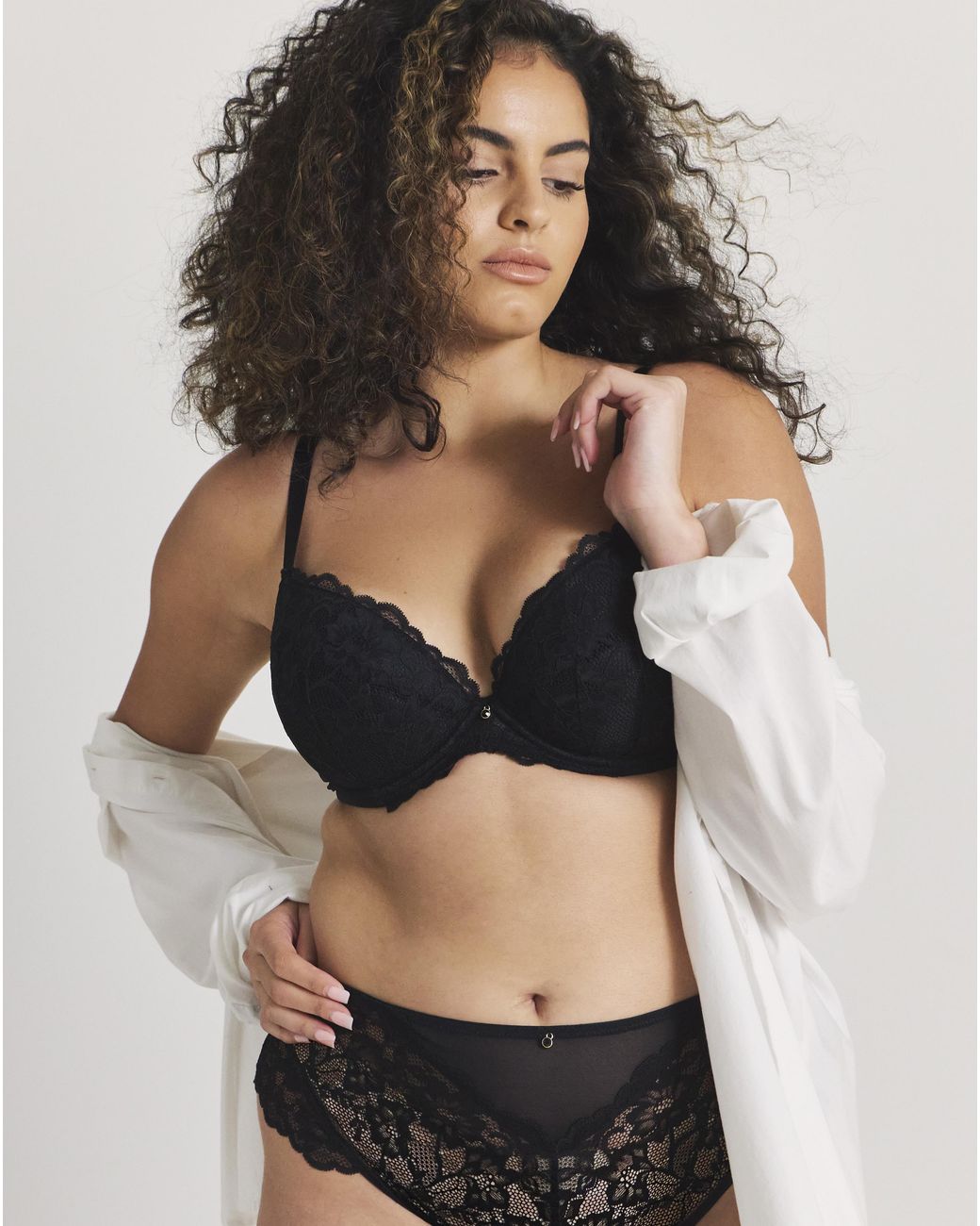 Ann Summers Black Sexy Lace Plunge Bra