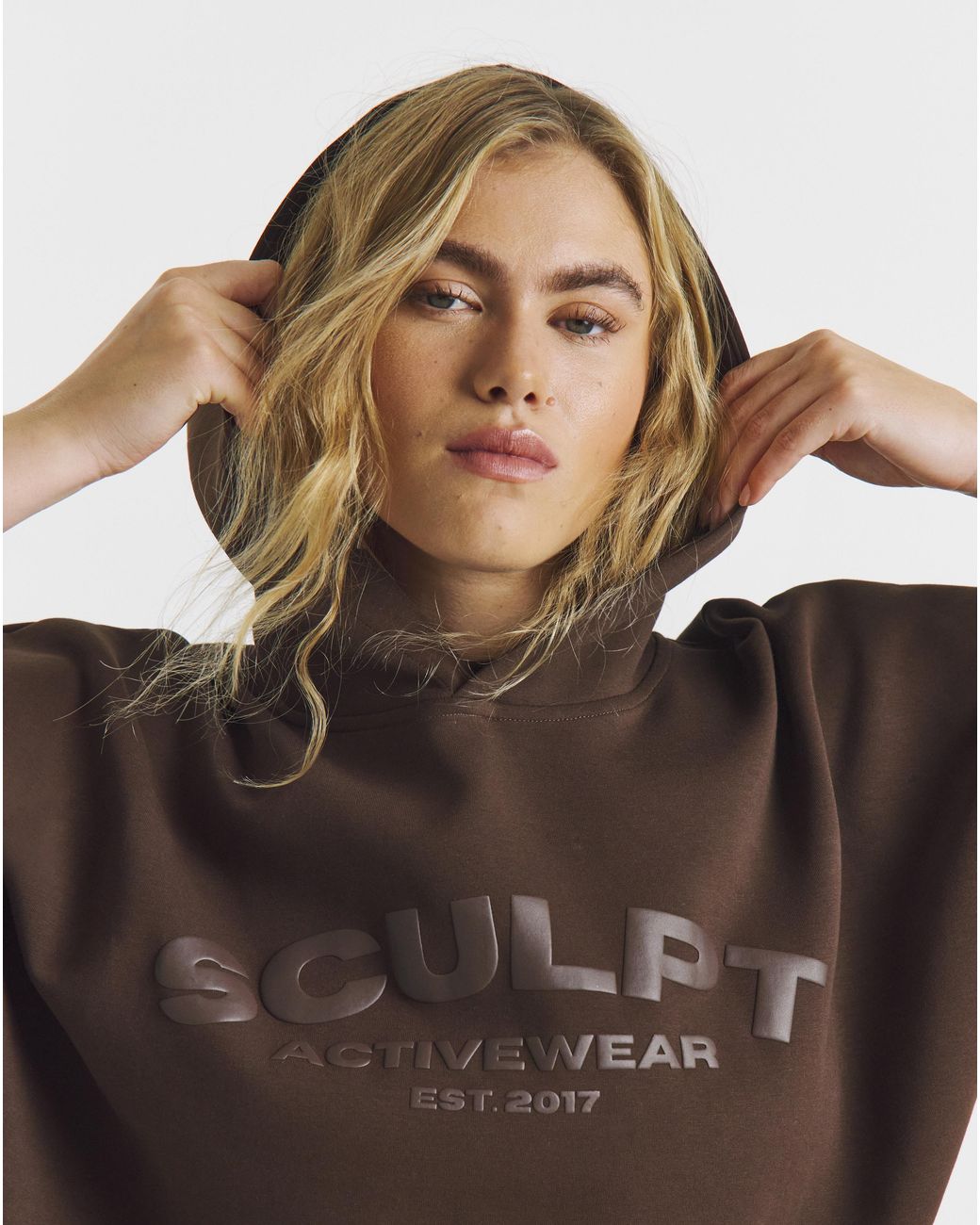 Sculpt Activewear Brown Hoodie