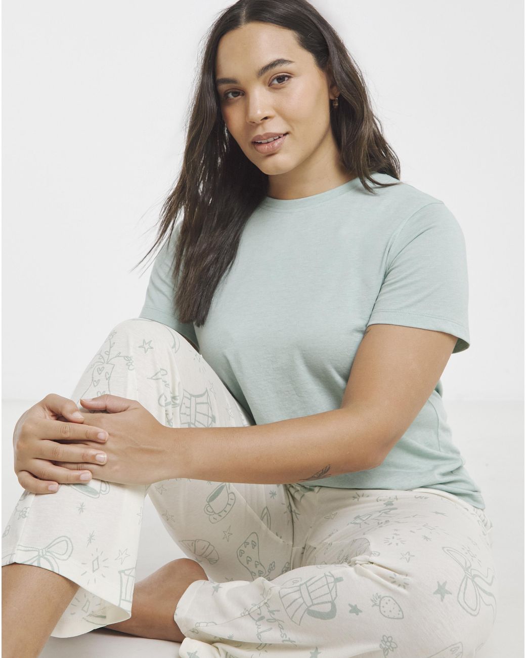 Simply Be White Value 2 Pack Pyjama Sets