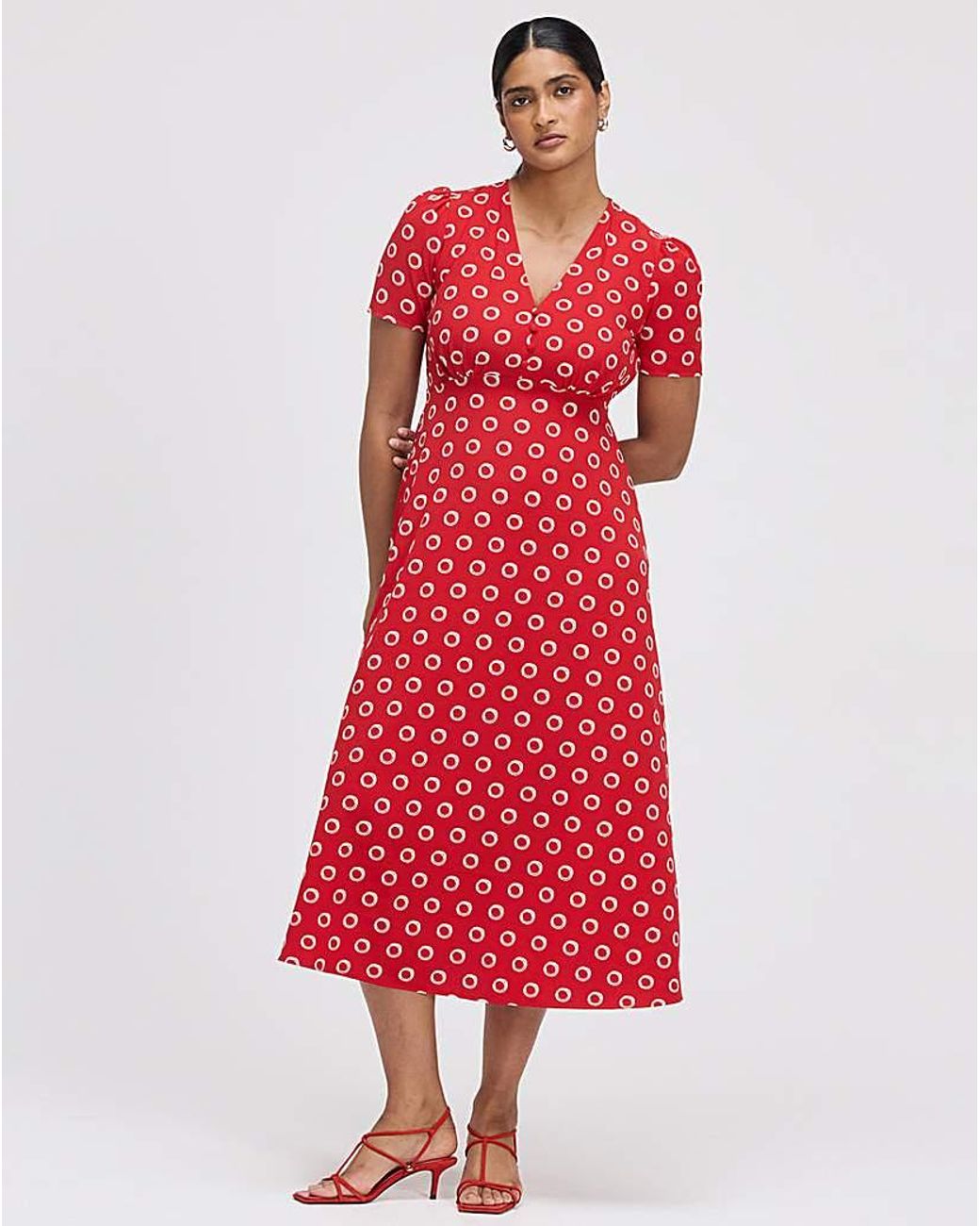 Finery London Red Nieve Dress
