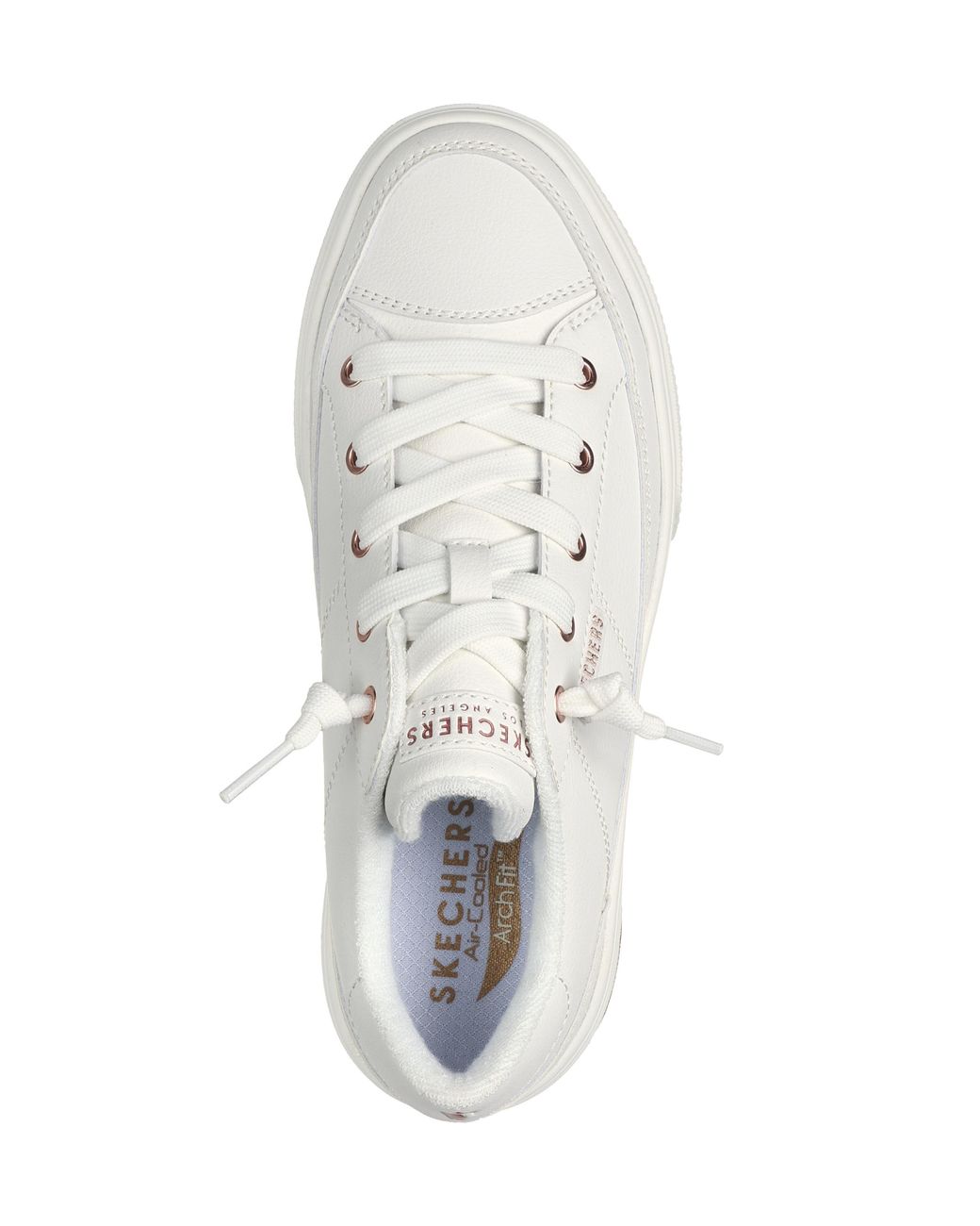 Skechers White Arch Fit Arcade Trainer E Fit