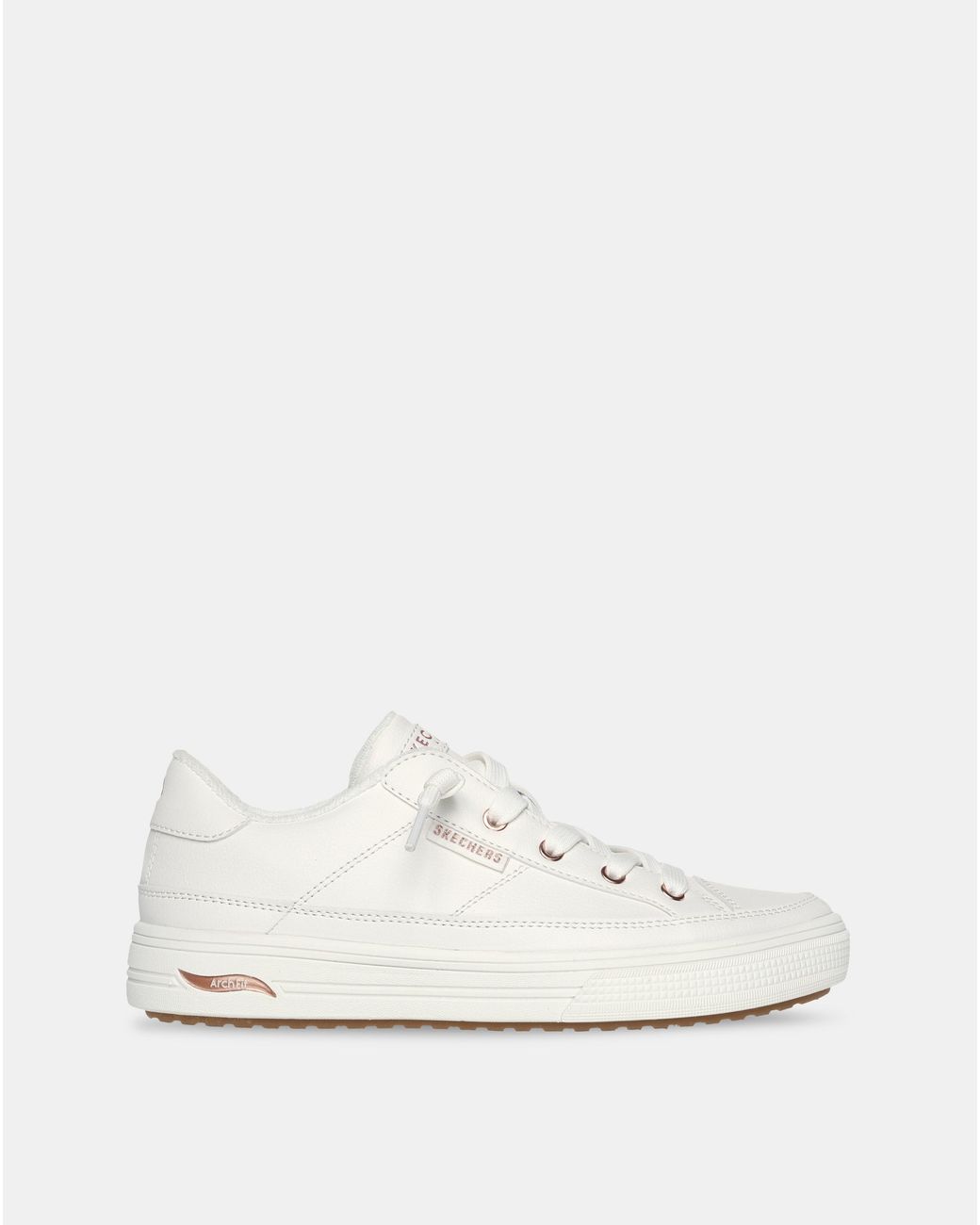 Skechers White Arch Fit Arcade Trainer E Fit