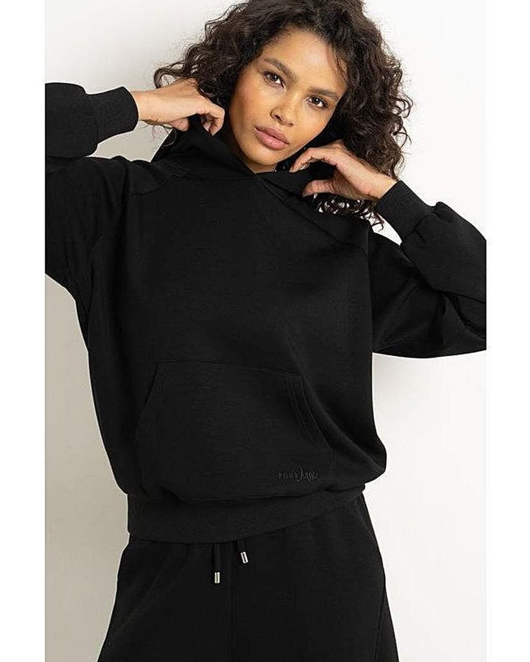 Pour Moi Black The Peachy Soft Premium Hoodie