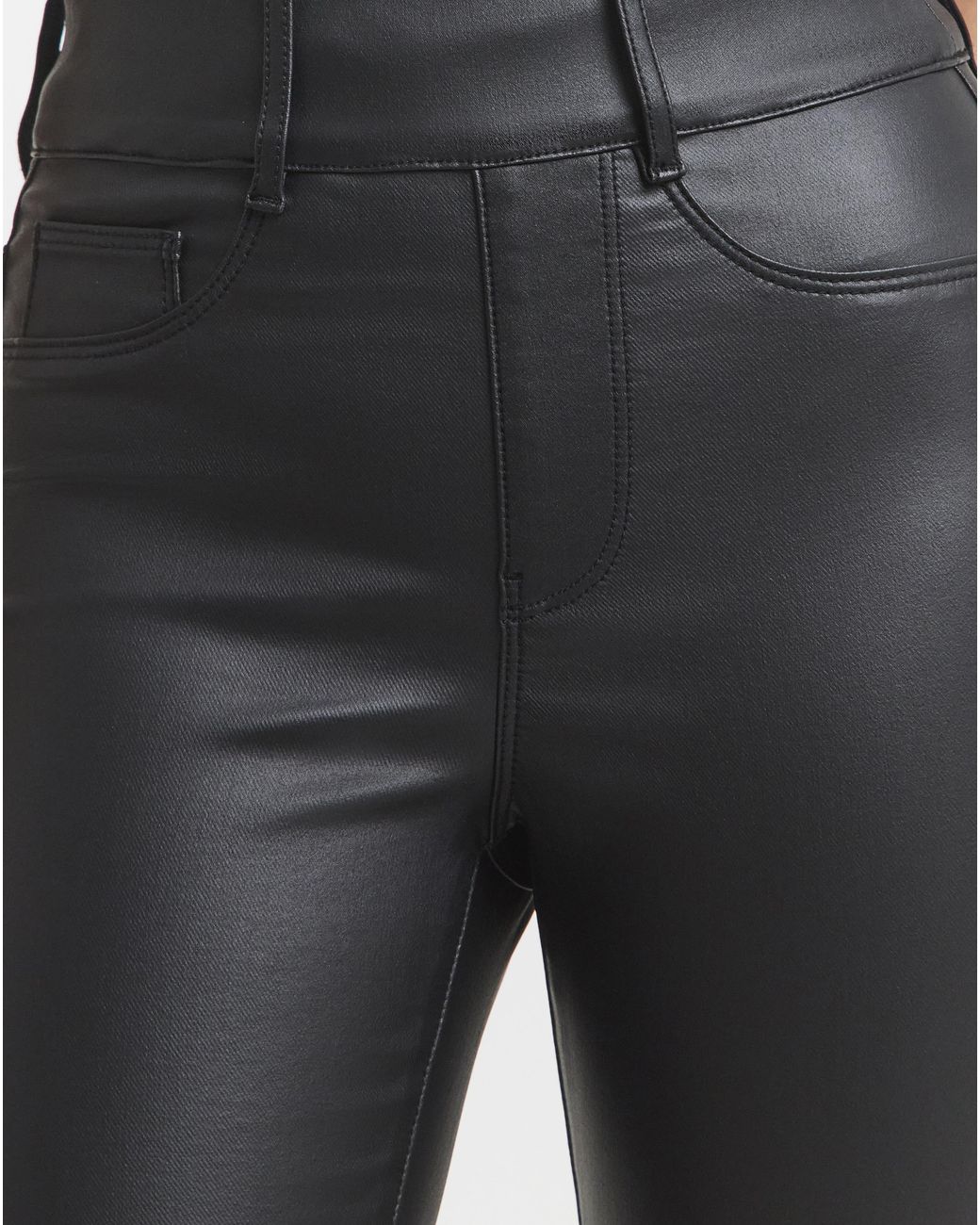 Simply Be Blue Coated Skinny Jeggings