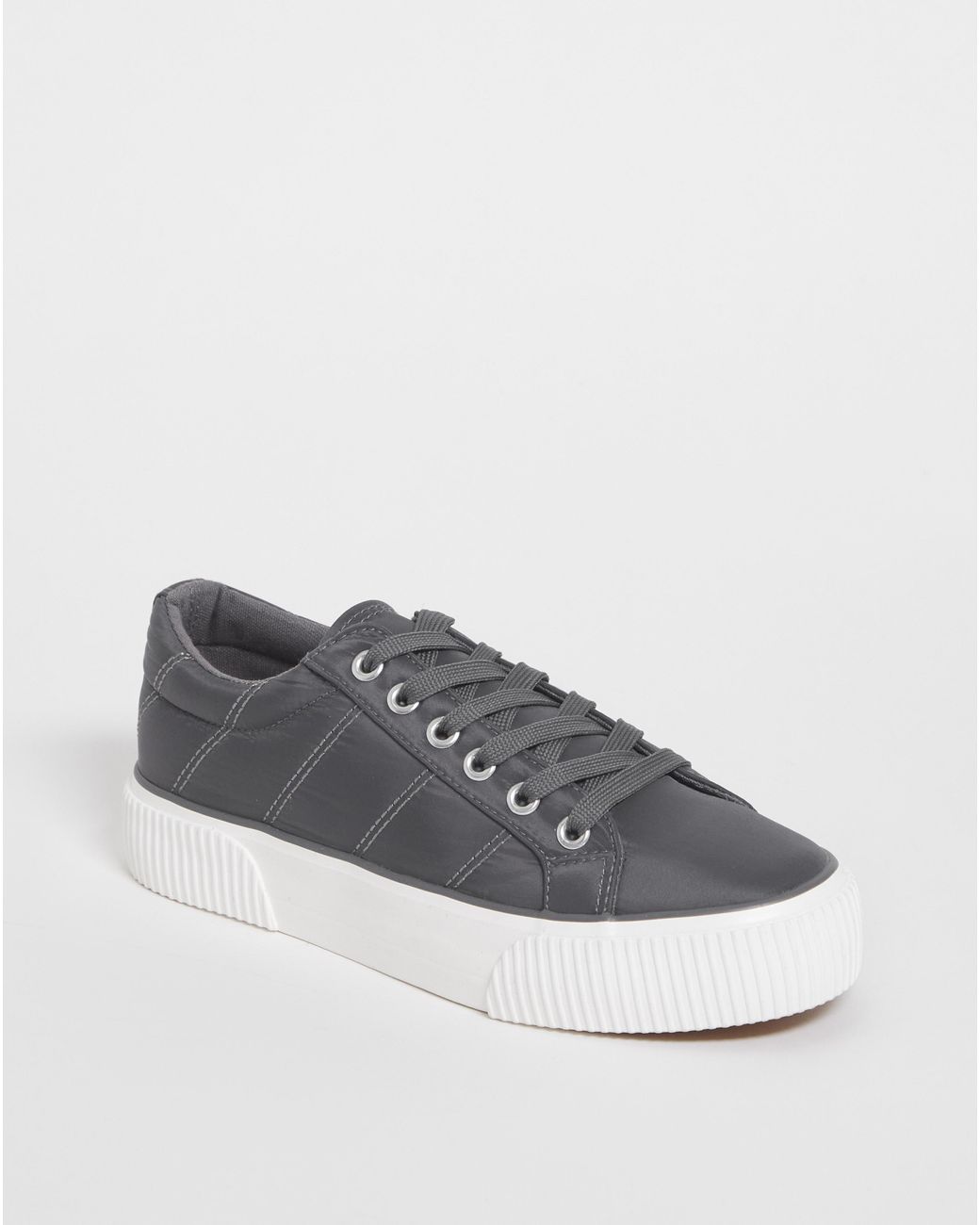 Simply Be White Quilted Trainers Wide Fit
