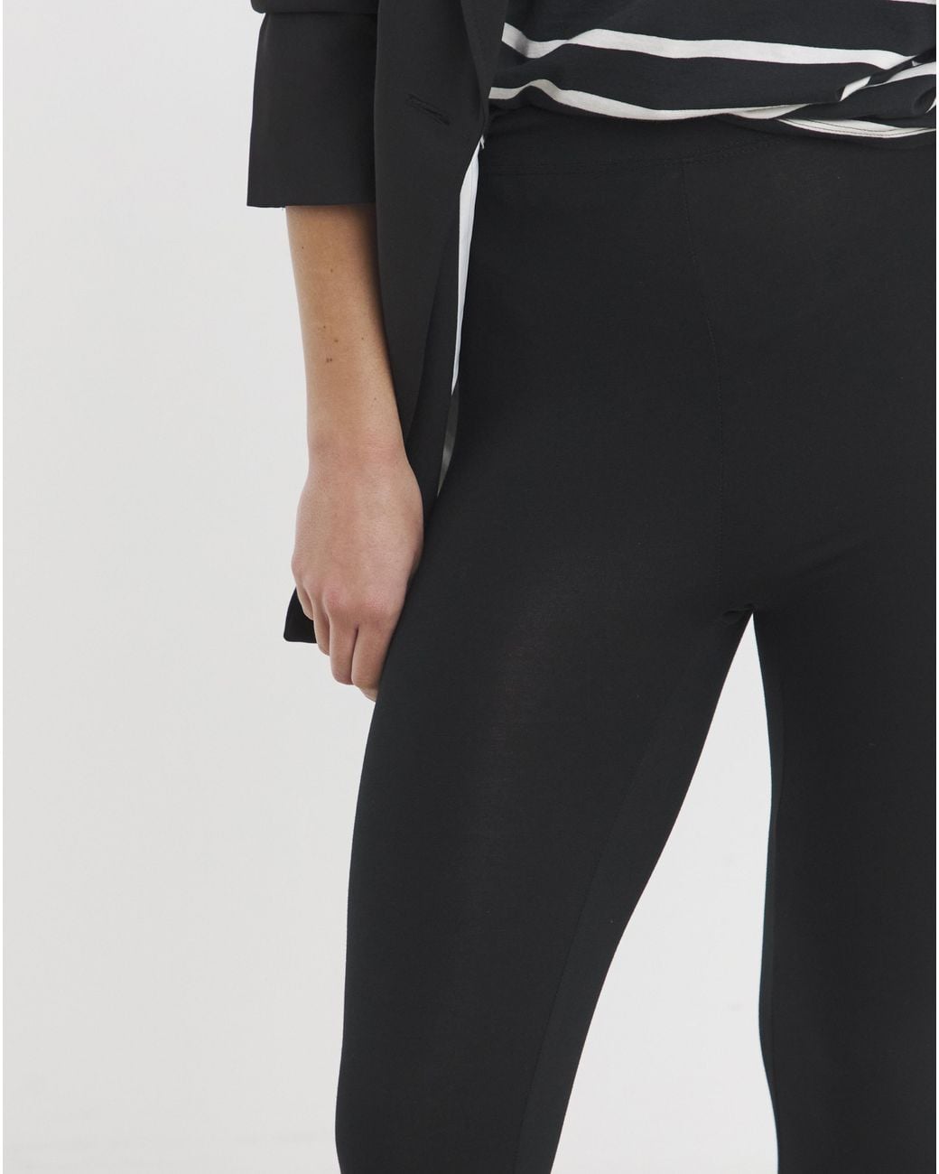 Simply Be White 2 Pack Cropped Jersey Leggings