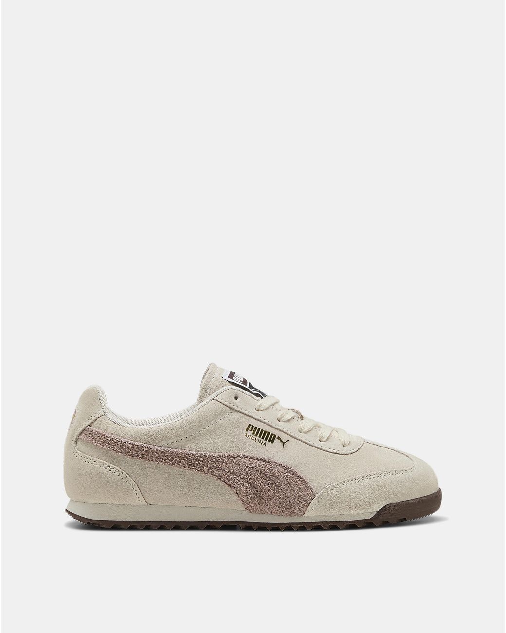 PUMA White Arizona Suede Trainers
