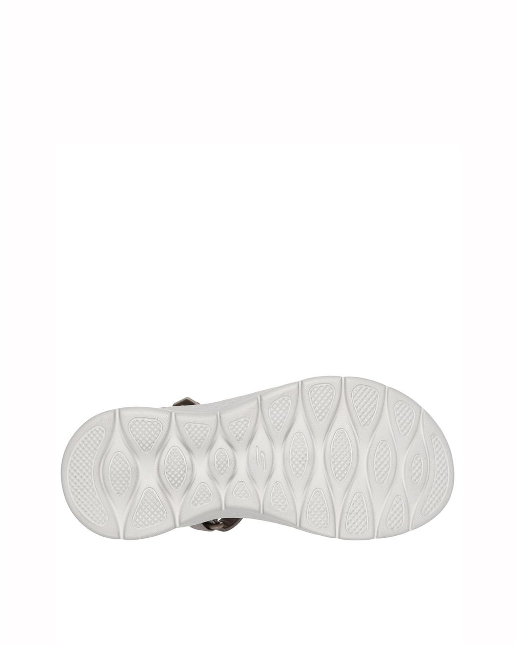 Skechers White Slip-Ins Go Walk Flex Sandals