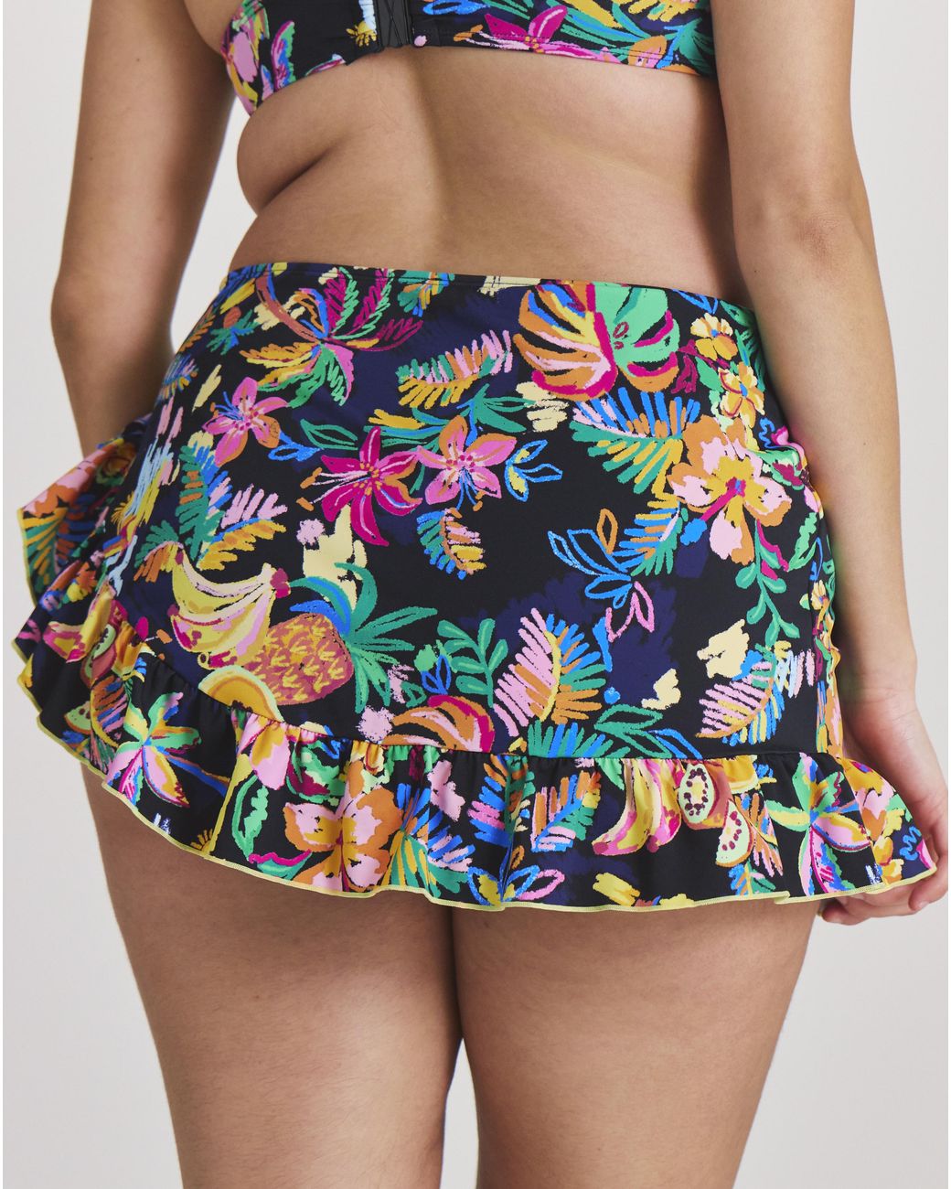 Simply Be Multicolor Skirted Detail Bikini Brief