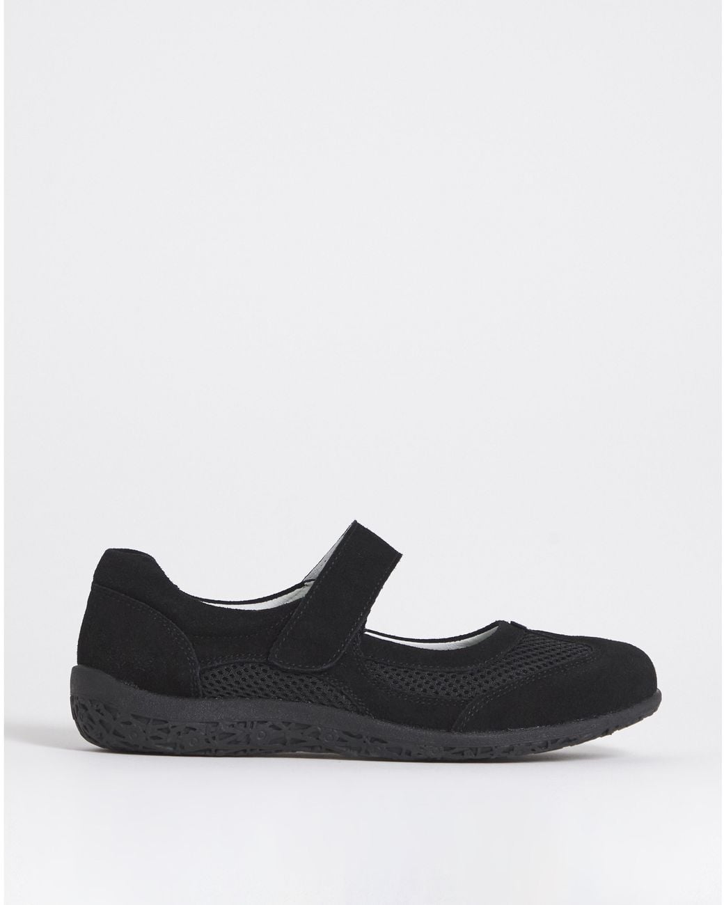 Heavenly Soles Black Sporty Mary Jane Eee Fit