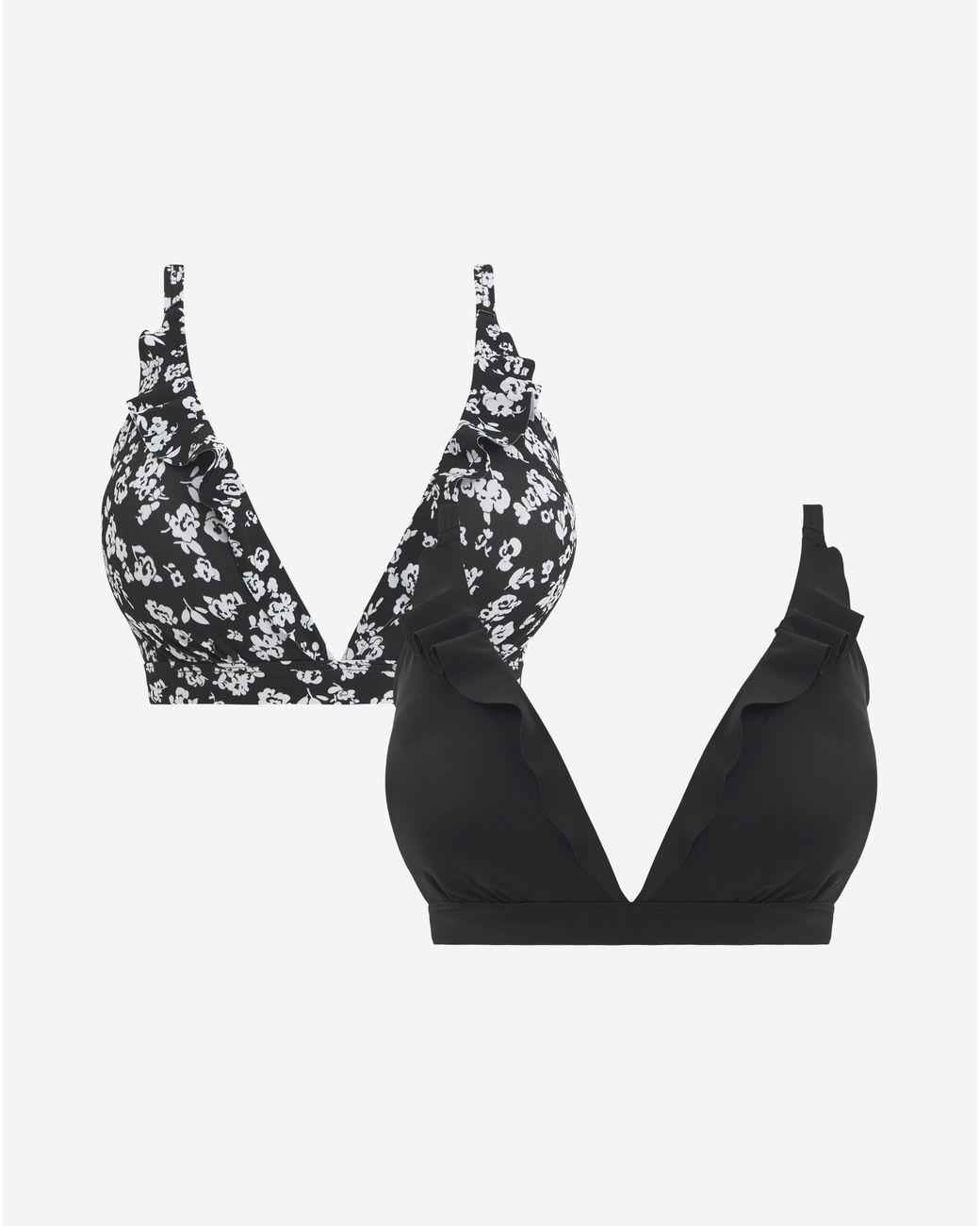 Simply Be Black Value 2 Pack Bikini Tops