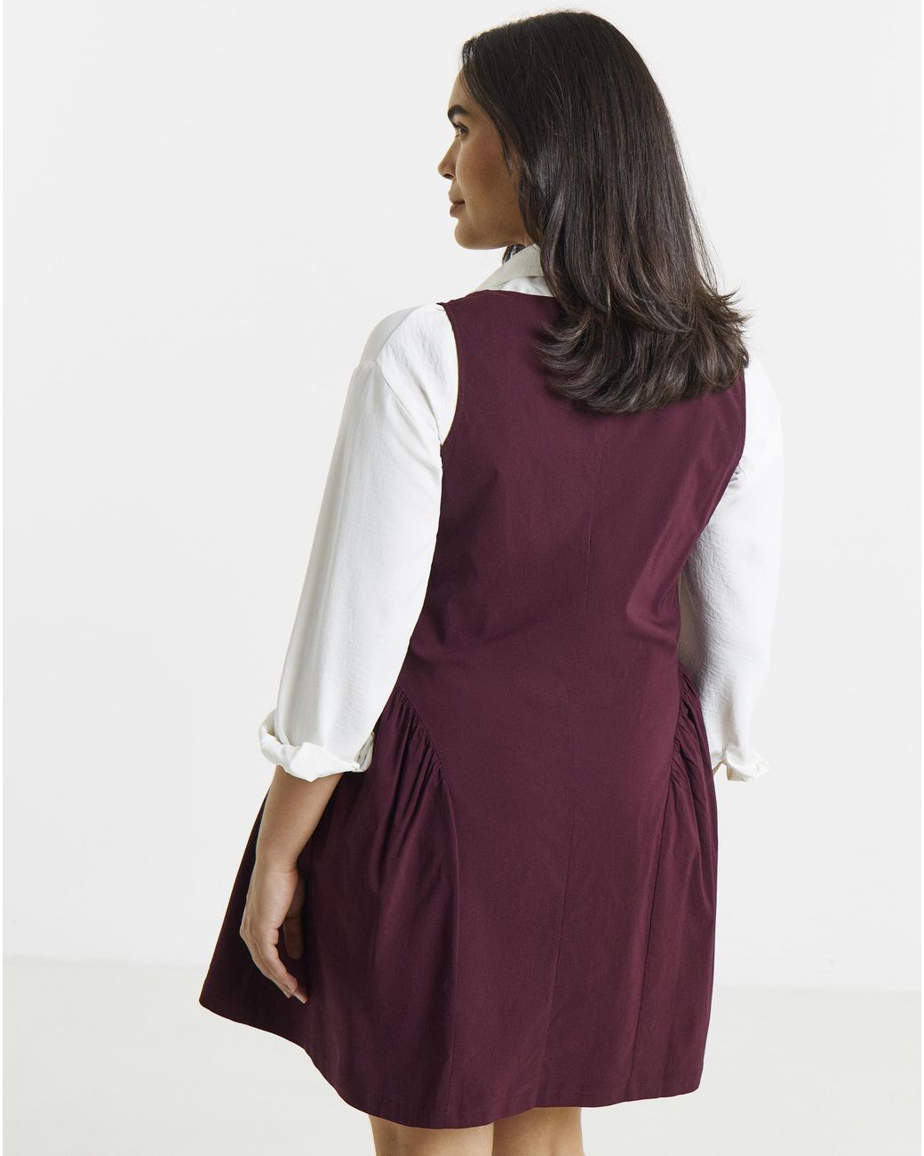 Simply Be Red Seam Detail Dress