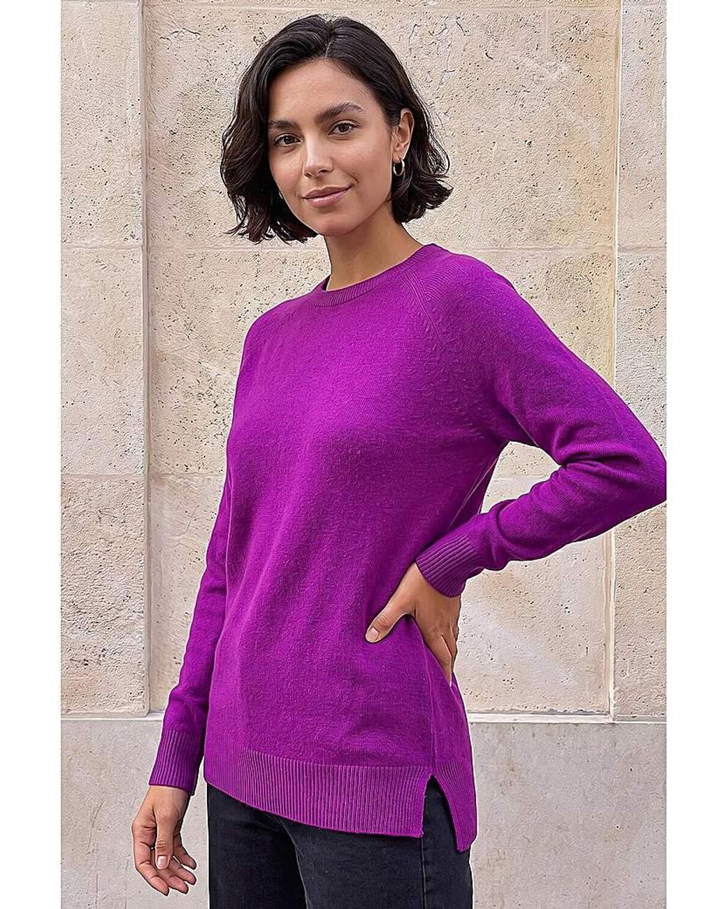 Roman Purple Roman Soft Crew Neck Jumper