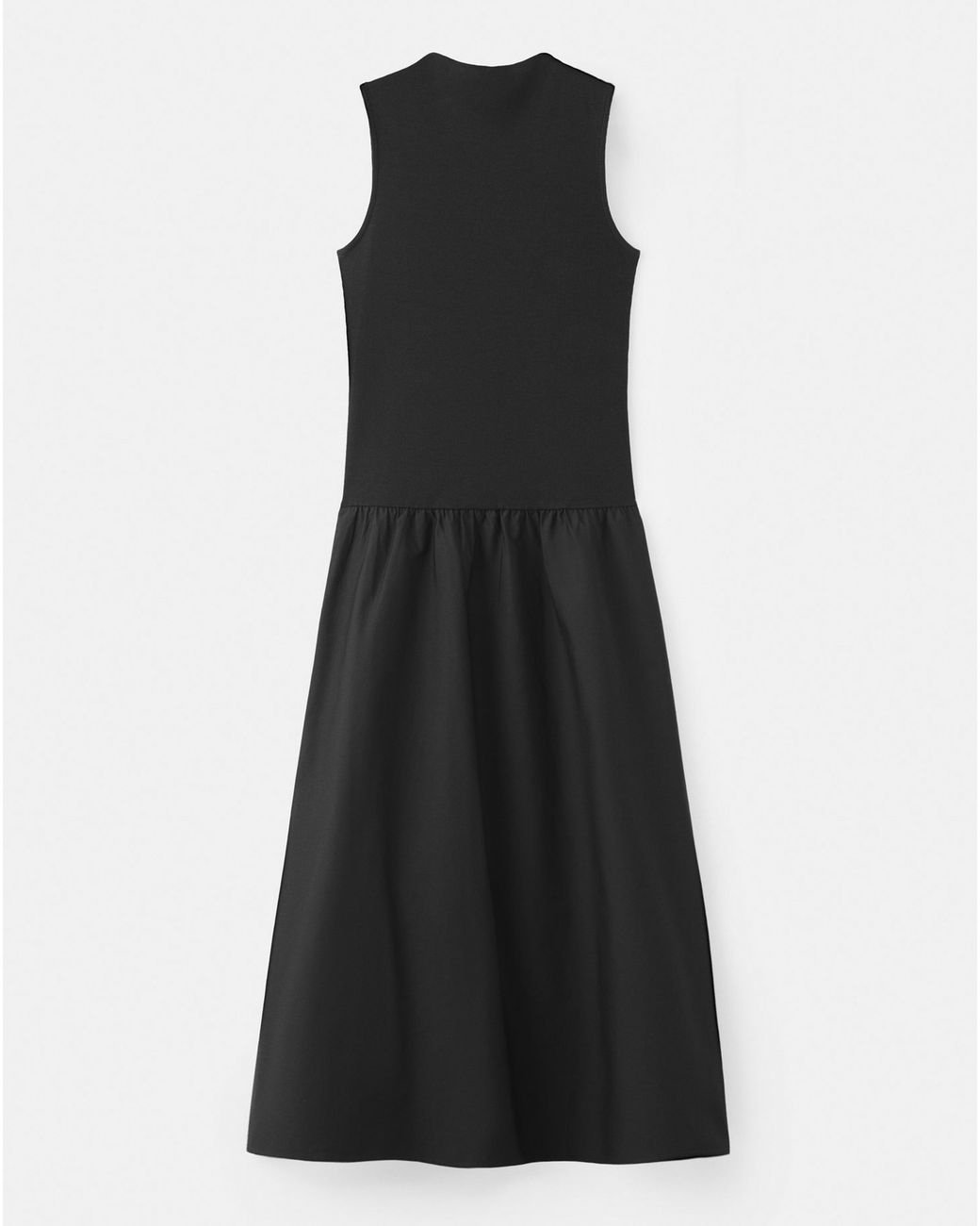 Mango Black Contrast-Bodice Dress