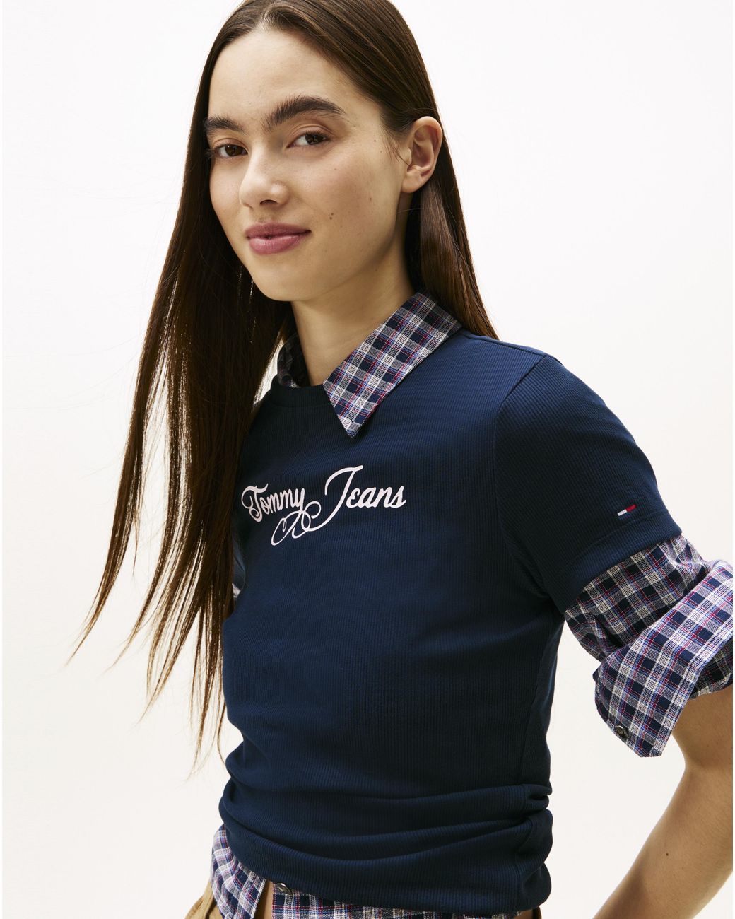 Tommy Hilfiger Blue Slim Rib T-Shirt