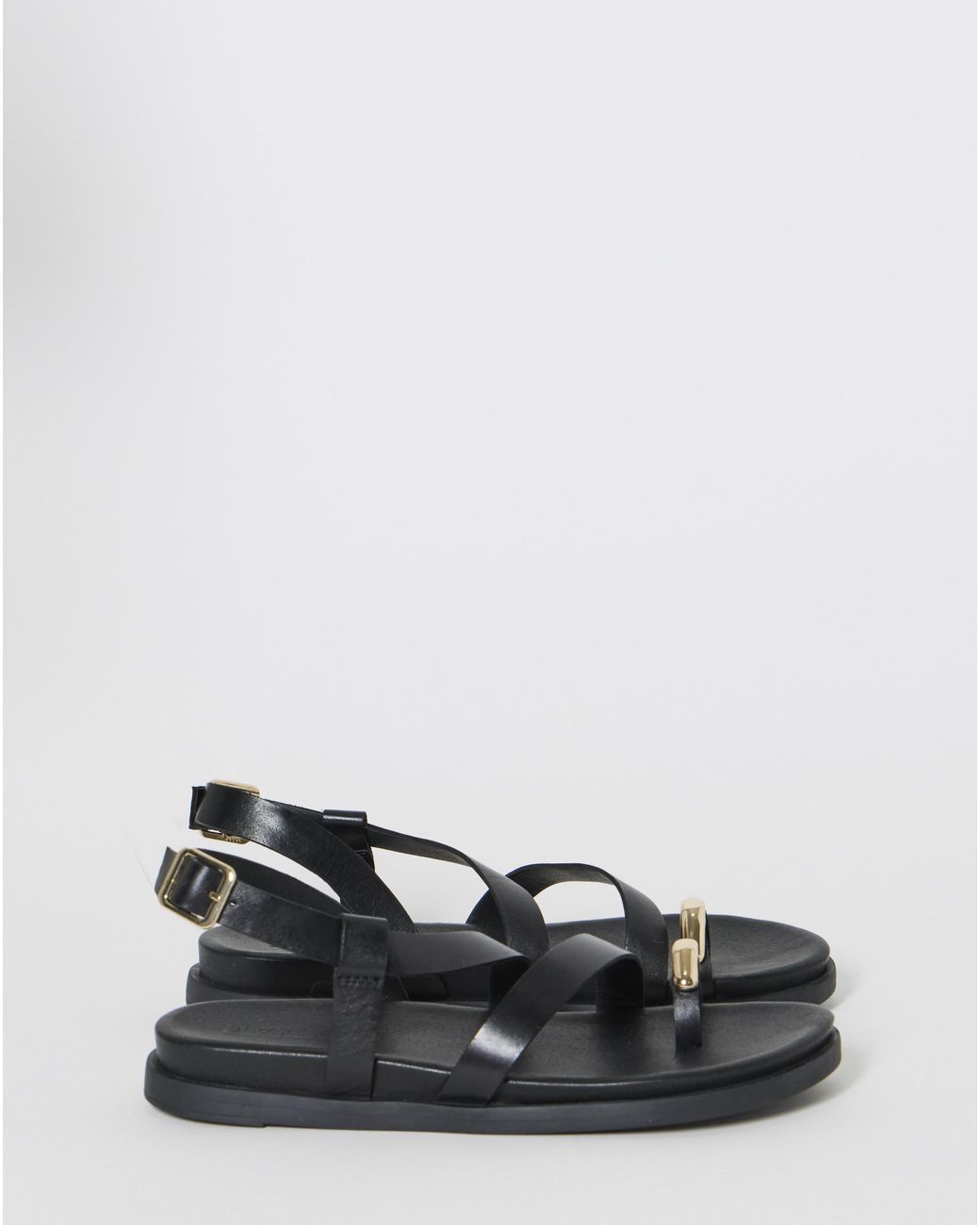Simply Be Natural Toe Ring Footbed Sandals Wide Fit