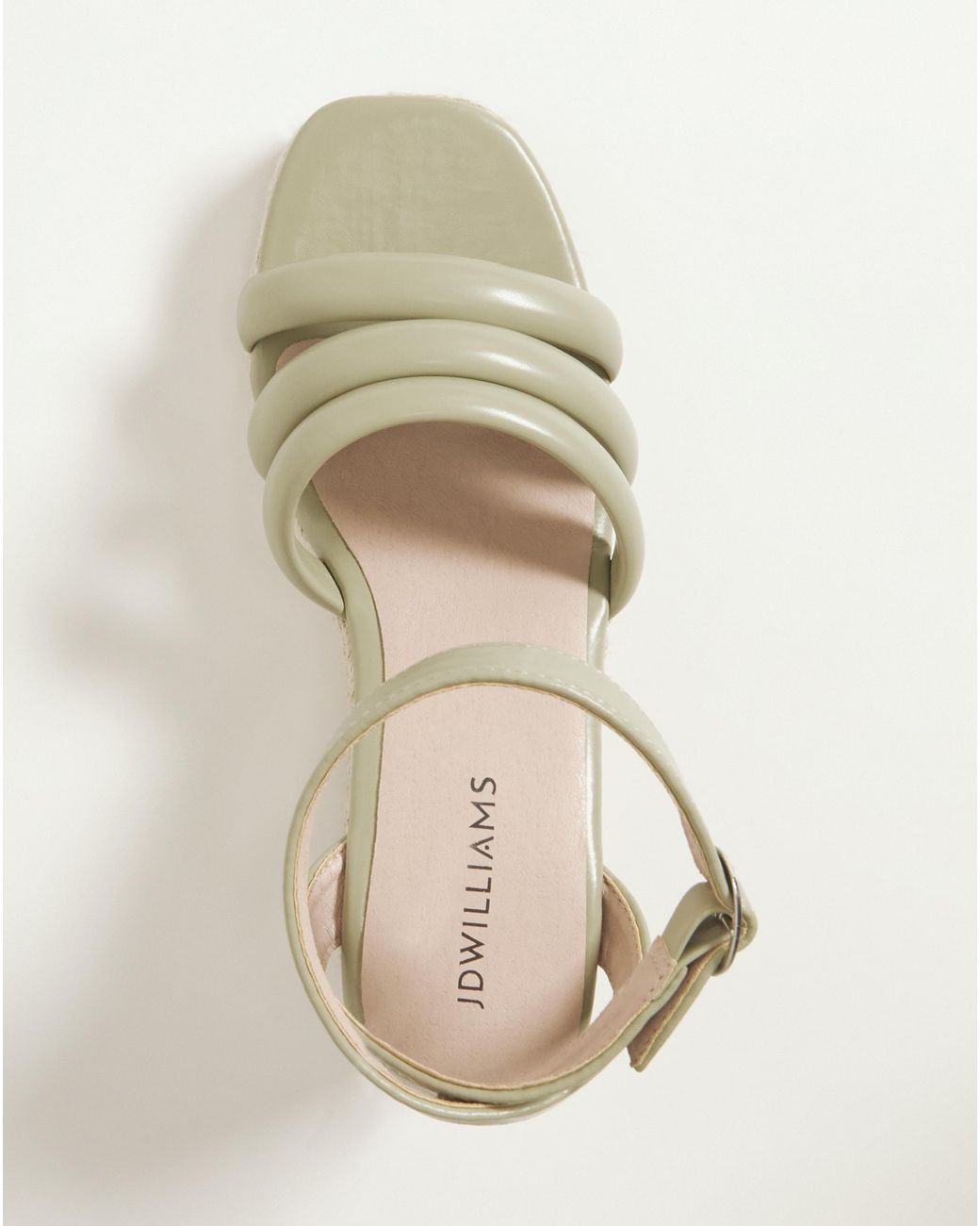JD Williams Natural Strappy Espadrille Sandal E Fit