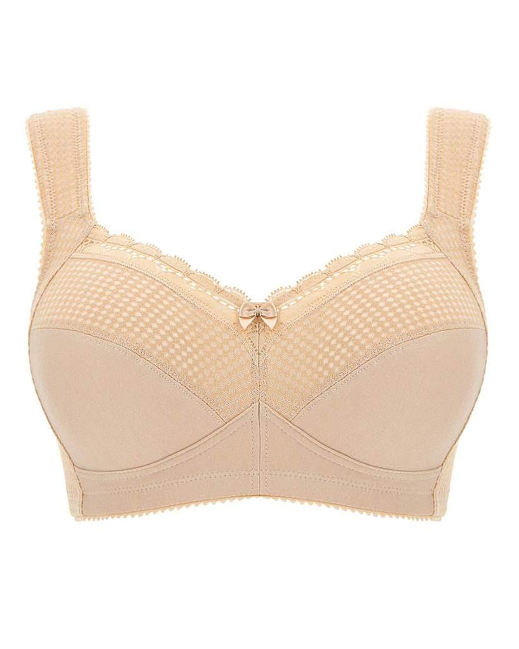 Miss Mary Of Sweden Natural Miss Mary Diamond Cotton Bra Skintone