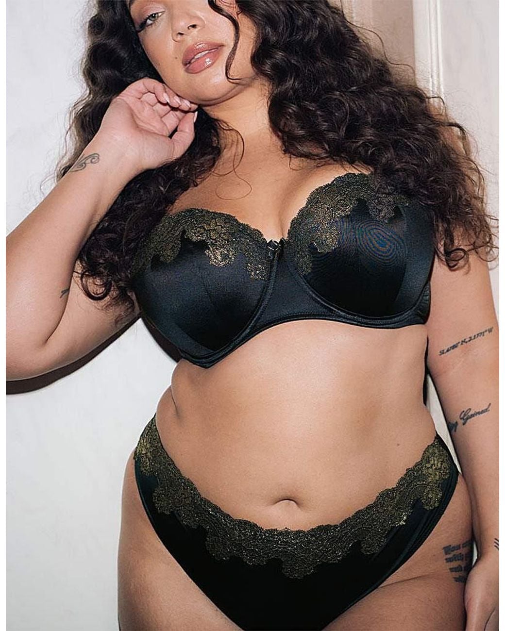 Curvy Kate Black Boost Lace Padded Balcony Bra
