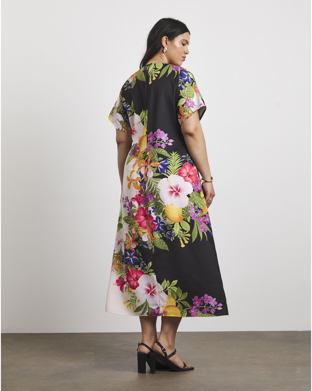 Joanna Hope White Printed Column Dress