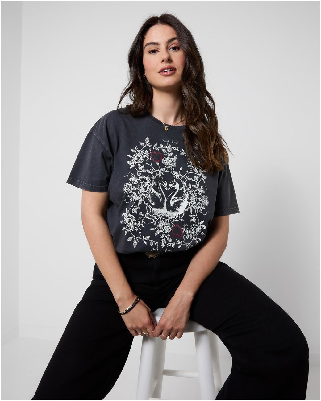 Joe Browns Black Short Sleeve Graphic T-Shirt