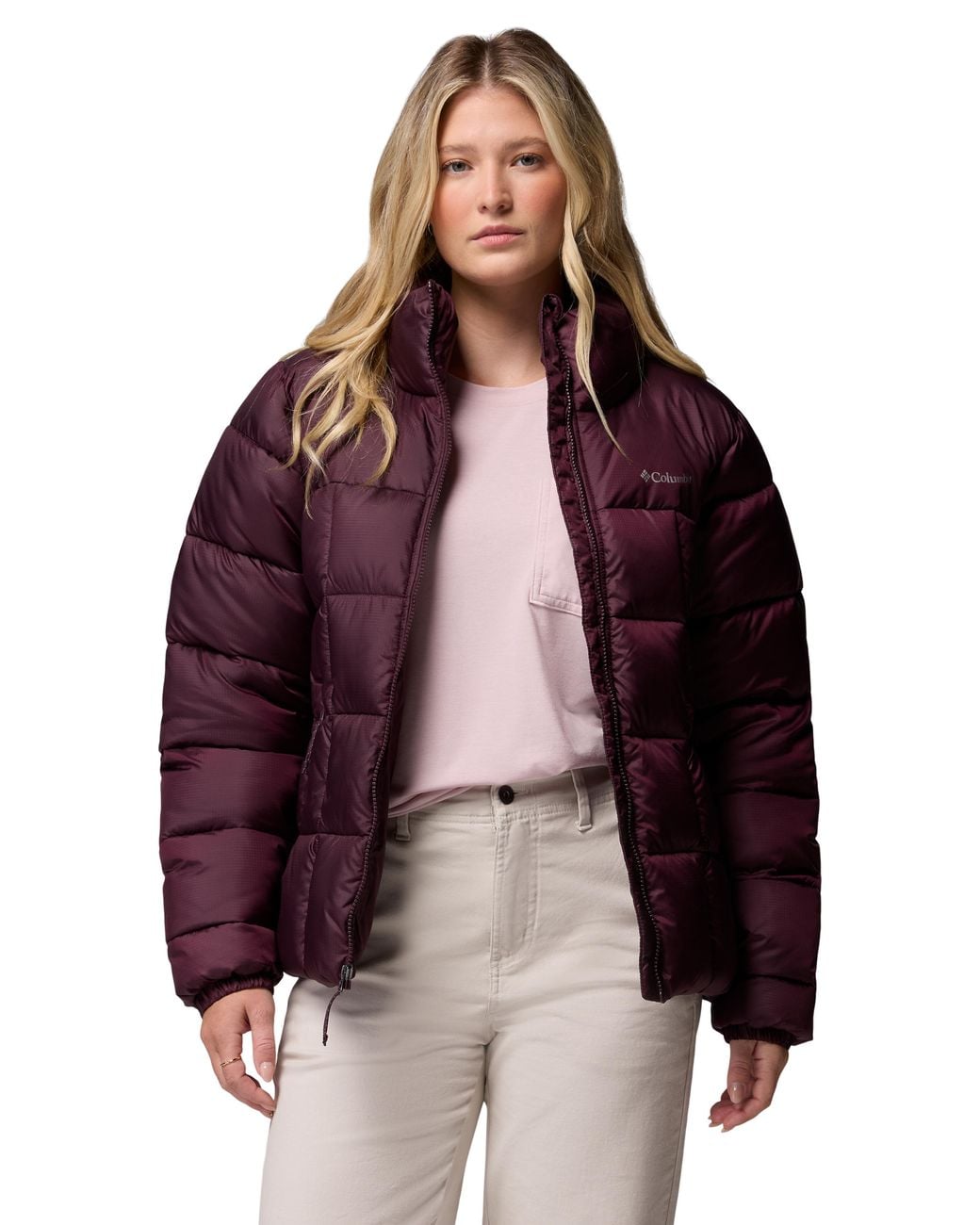 Columbia Purple Columbia Puffect Iii Full Zip Jacket