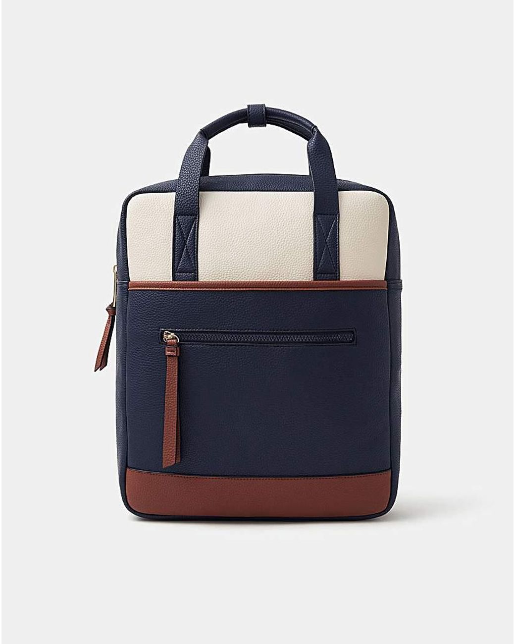 Accessorize Blue Faux Leather Backpack