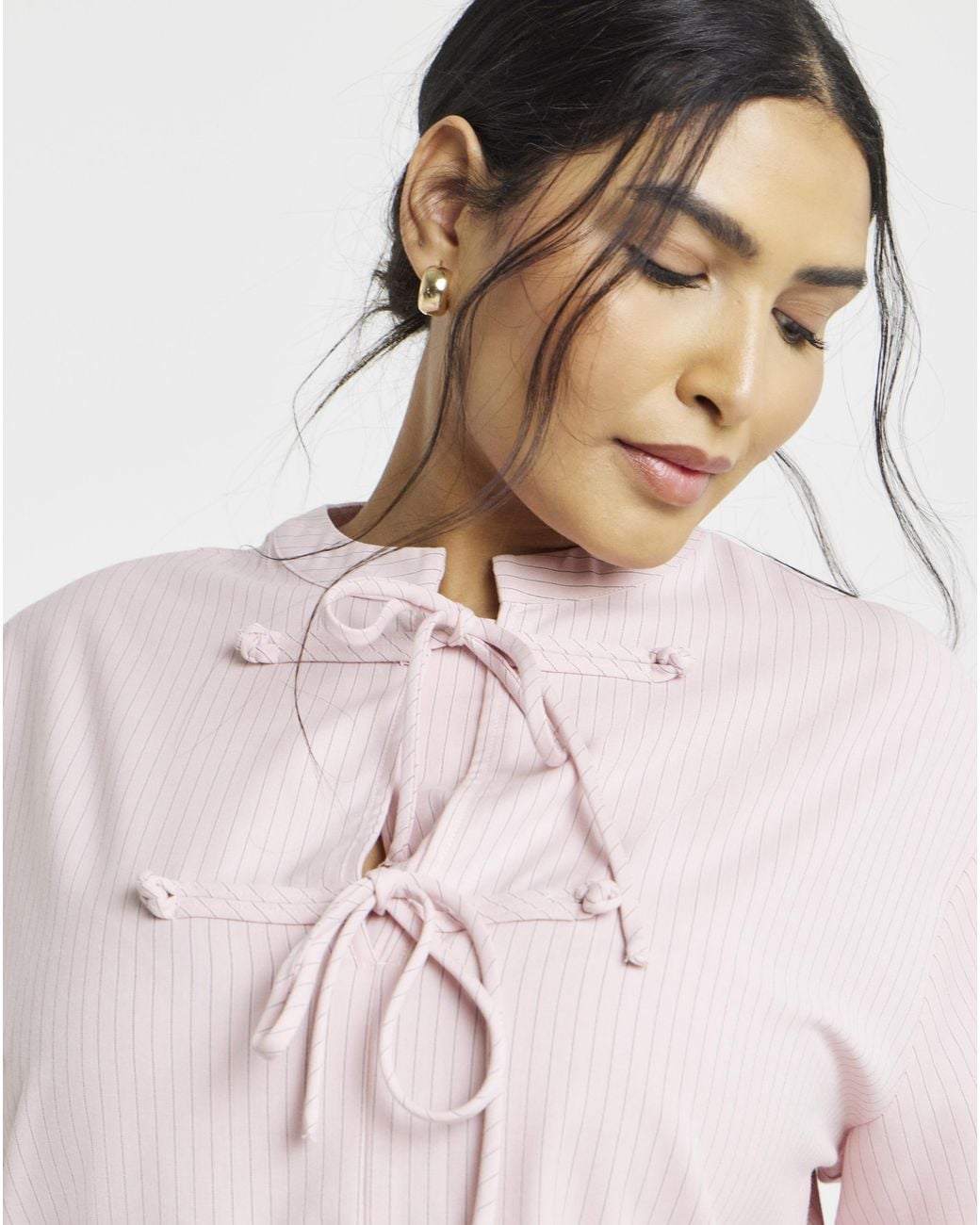 Simply Be Multicolor Military Collarless Shirt