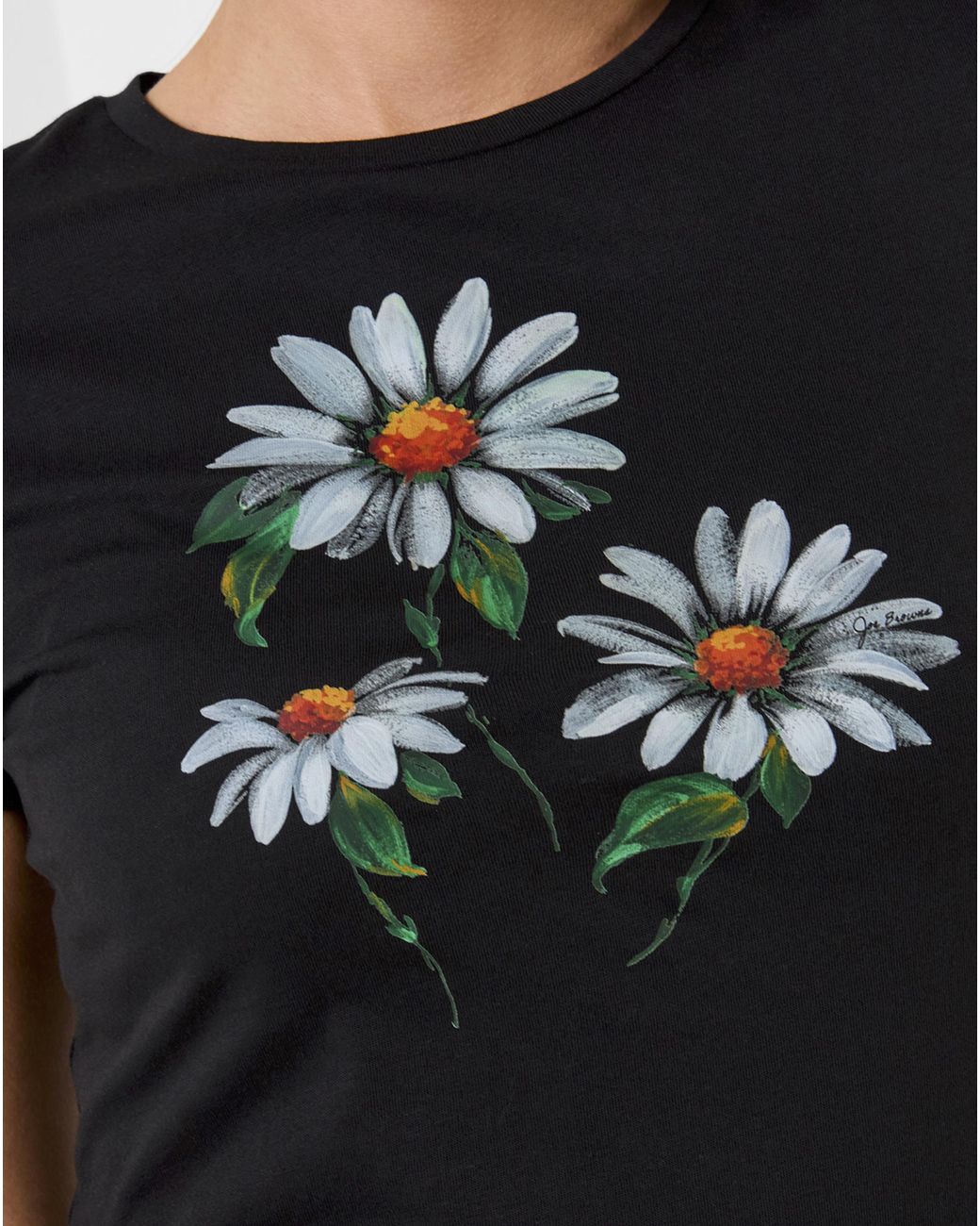 Joe Browns Black Jb Daisy Graphic Tunic Top