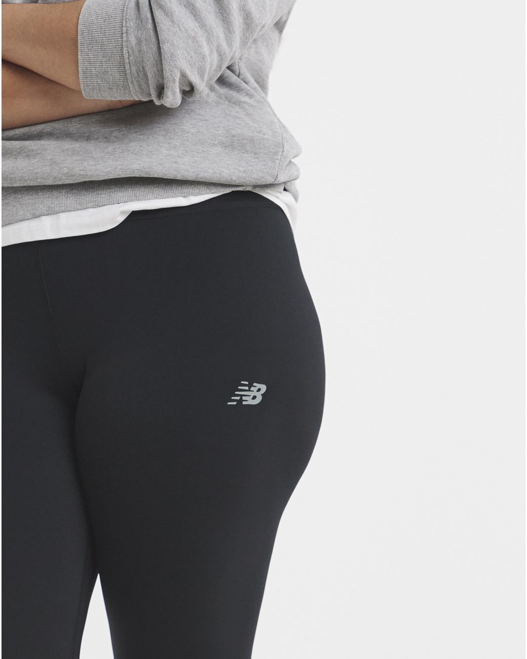 New Balance Gray Sport Graphic Leggings
