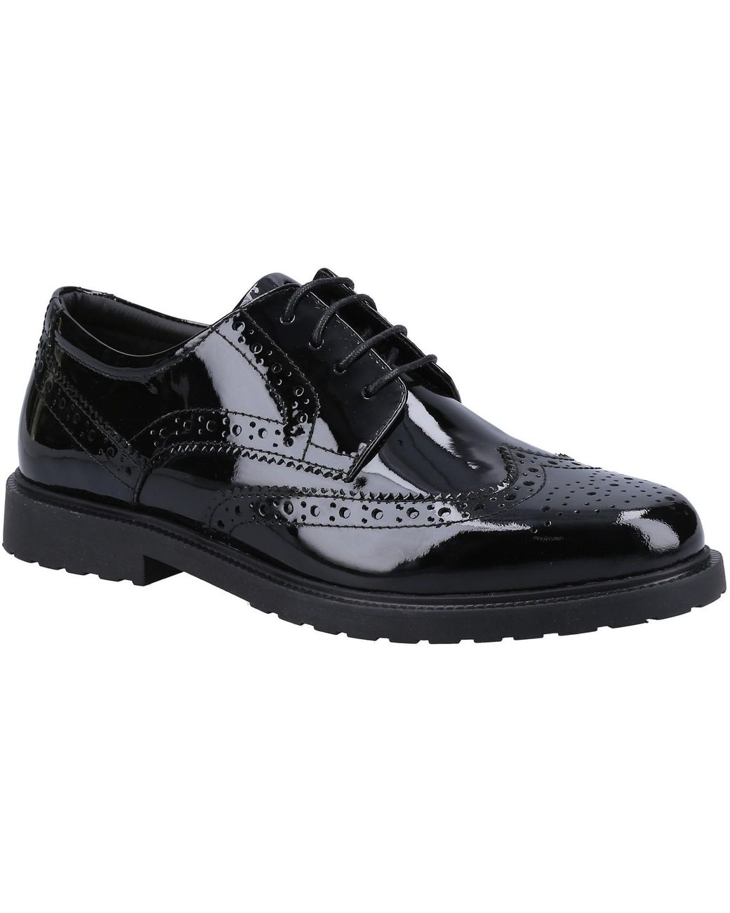 Hush Puppies Black Verity Brogue