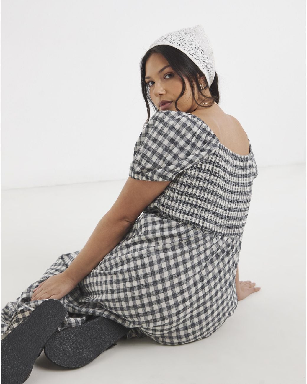 Simply Be White Linen Dress