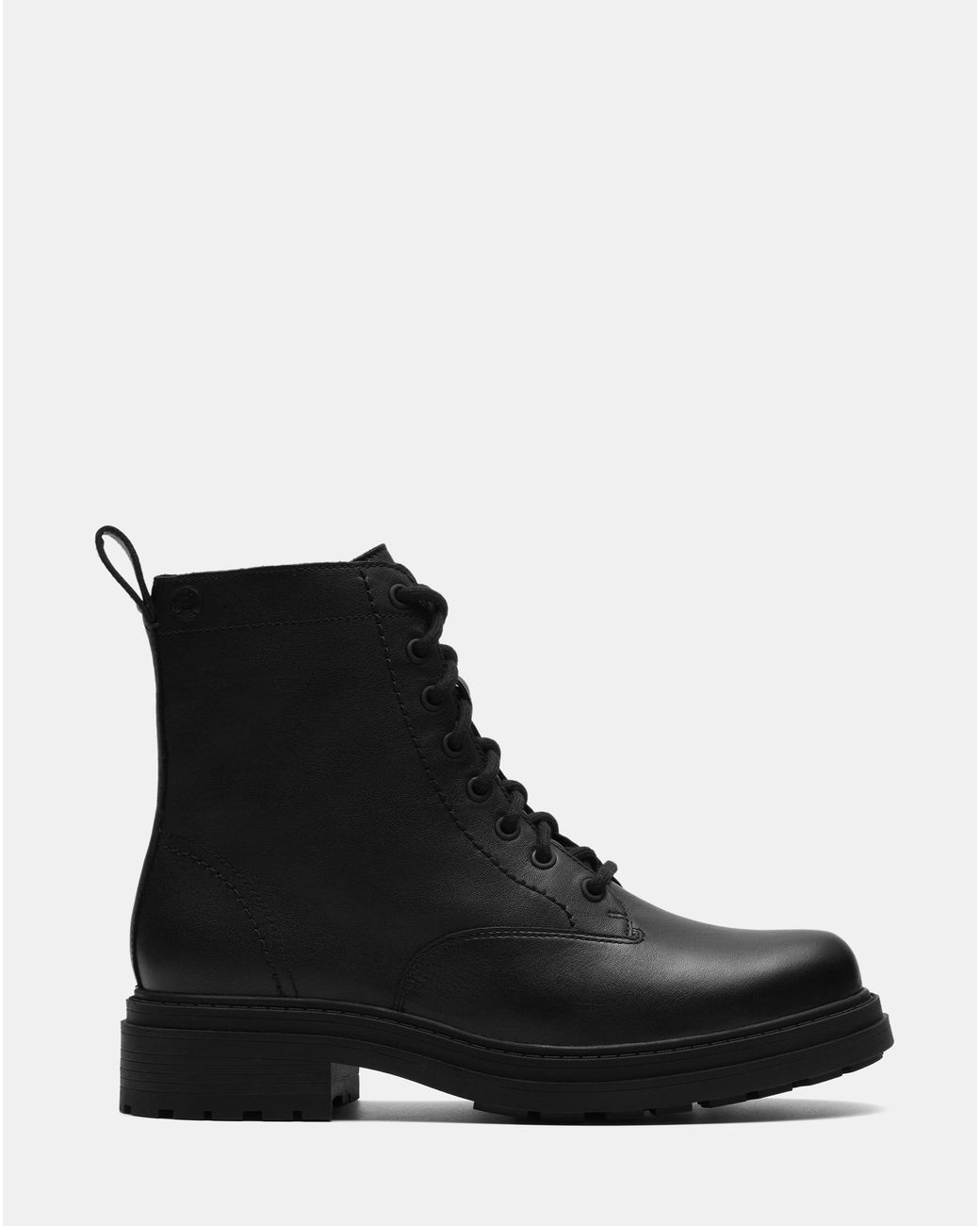 Clarks Black Lace Up Ankle Boot Wide