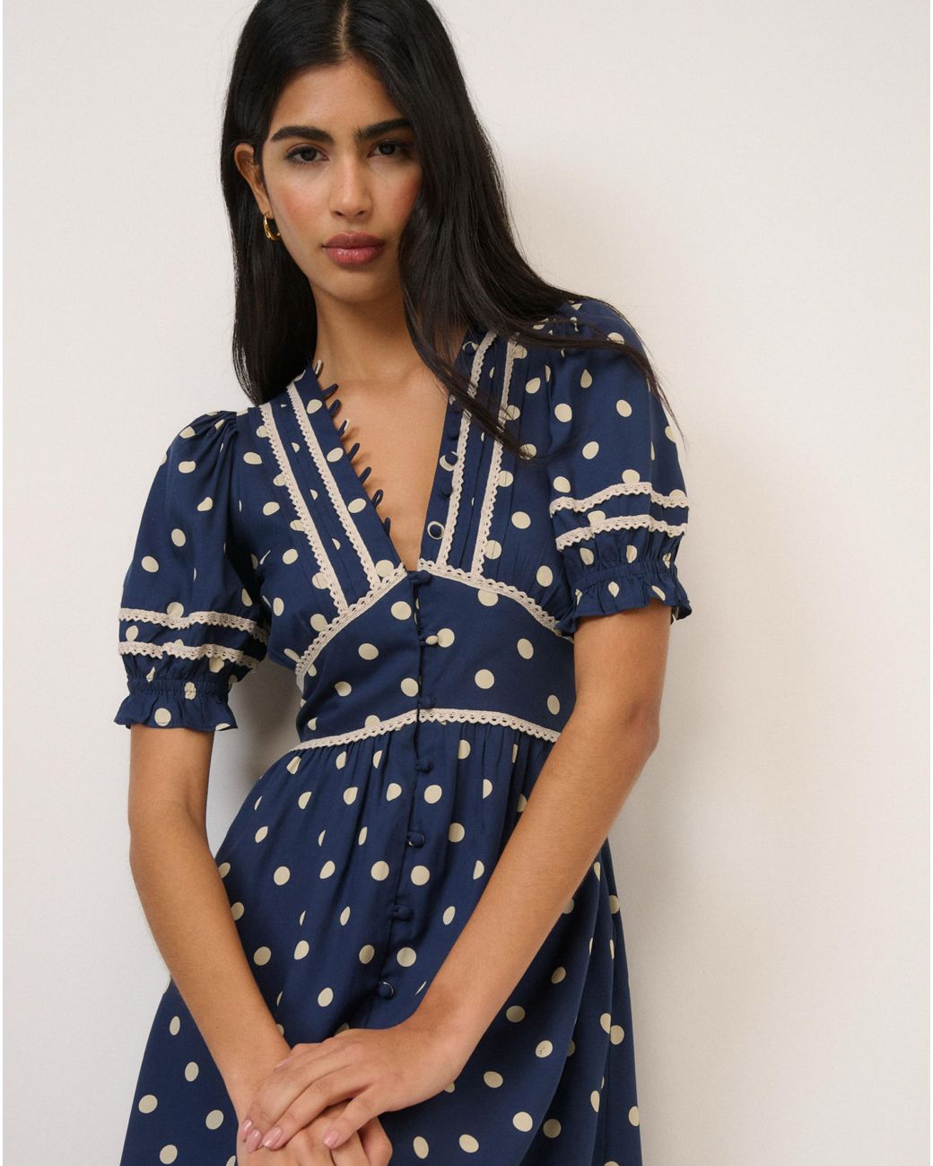 Nobody's Child Blue Nc Saffy Midi Dress