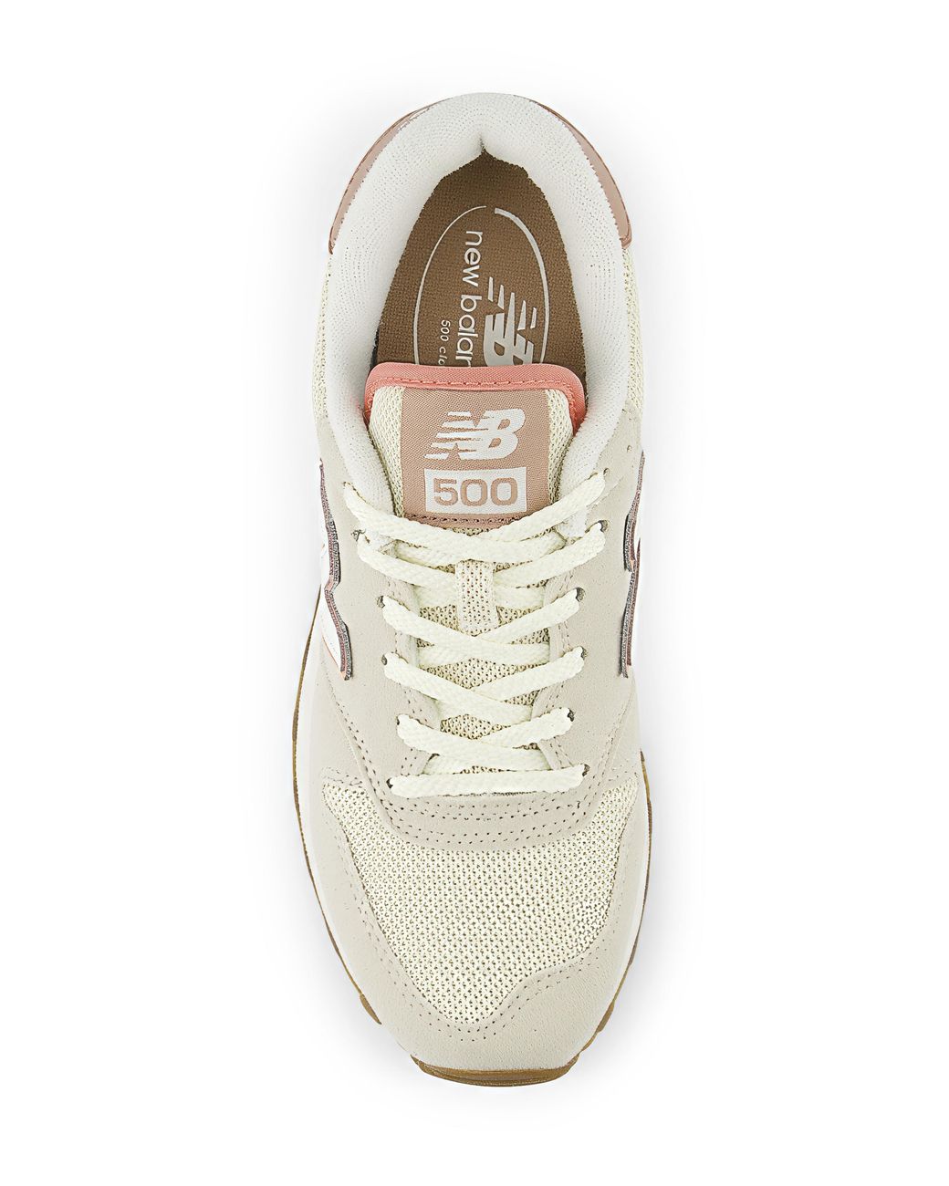 New Balance White 500 Trainers