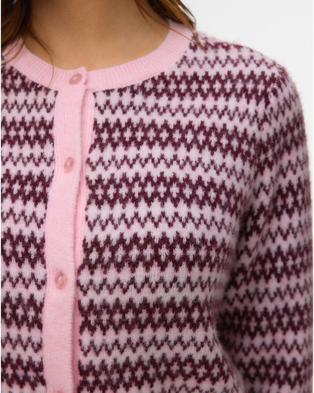 Vero Moda Purple Birch O-Neck Cardigan