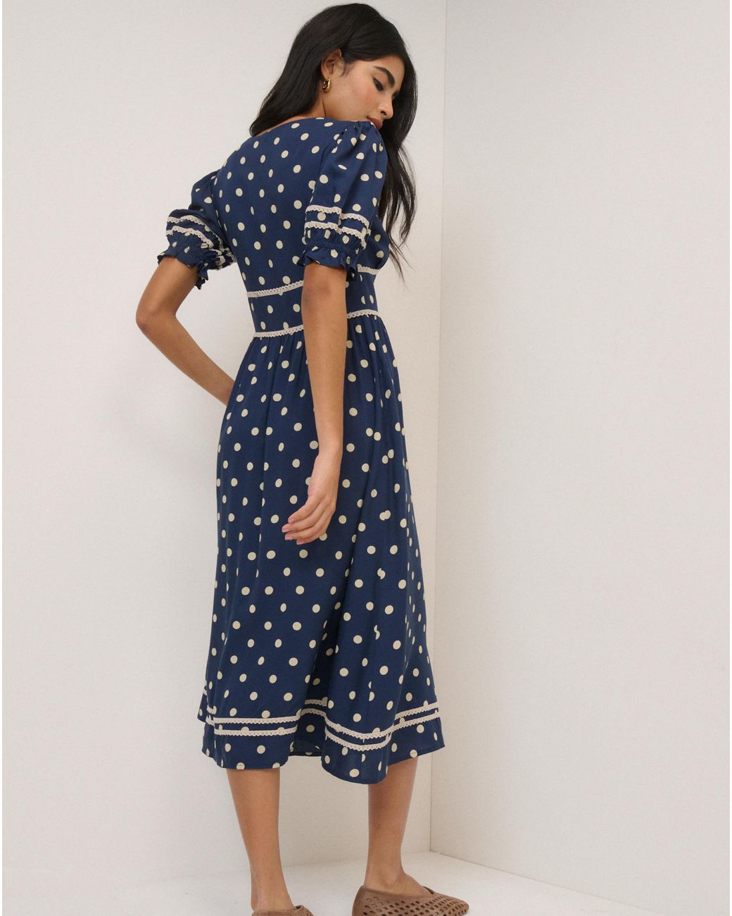 Nobody's Child Blue Nc Saffy Midi Dress
