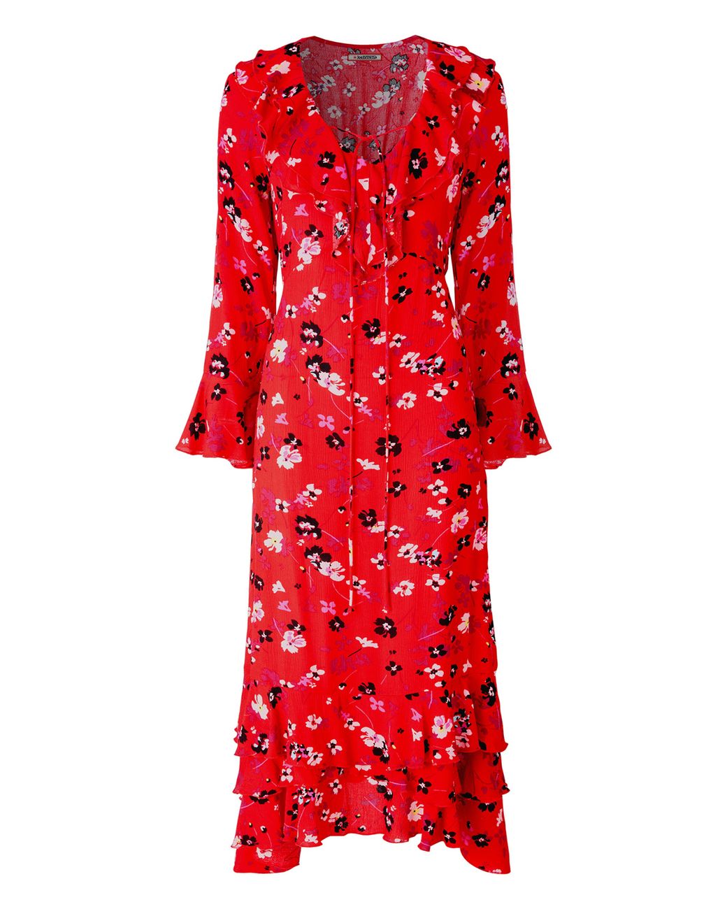 Joe Browns Red Frill Detail Mini Dress